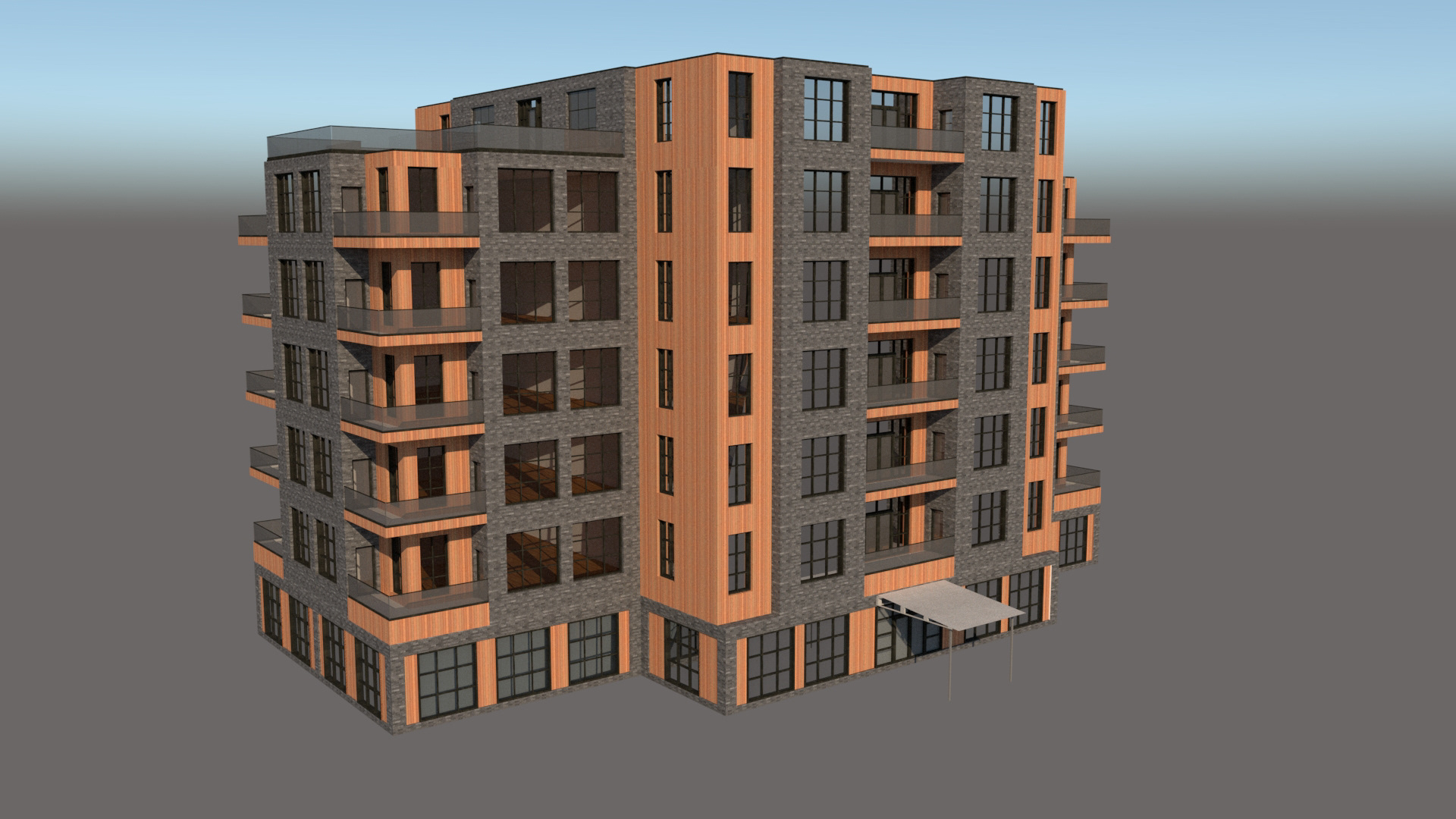 Small Public Housing Design, Render 2