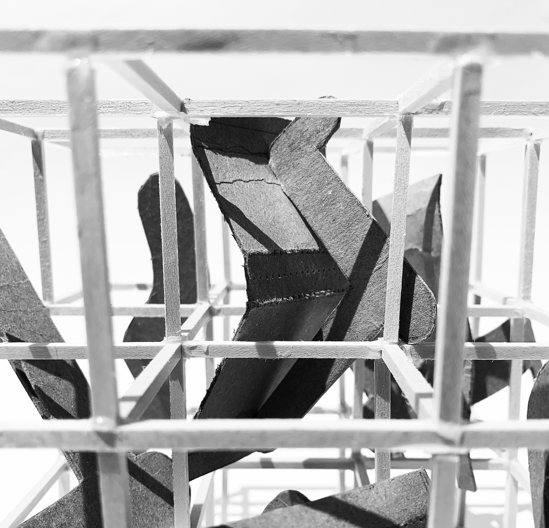 Reitveld Chair Cube Abstraction Model Close-Up 1