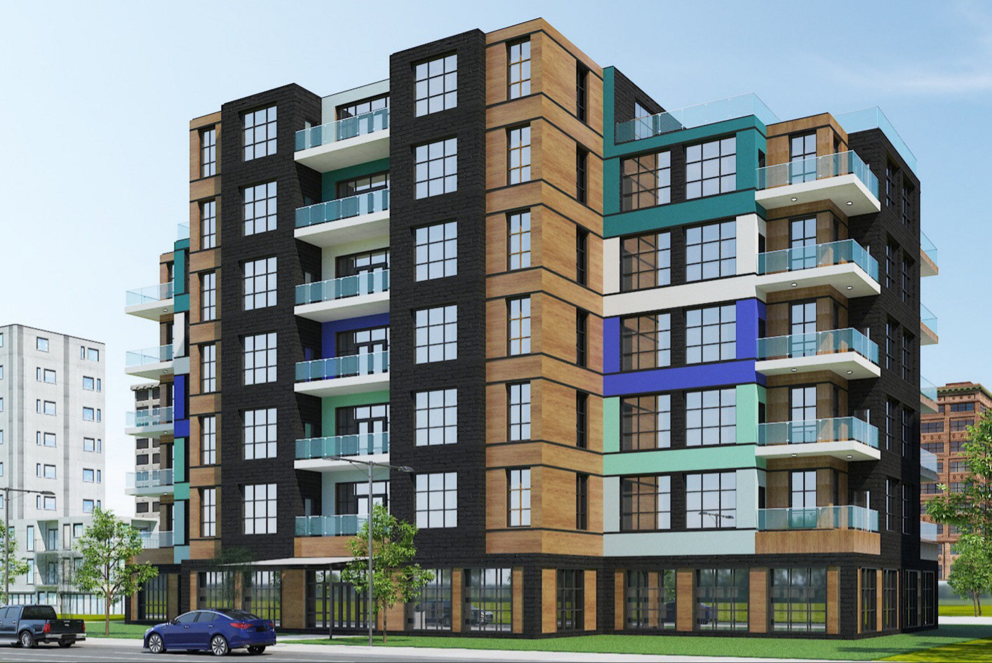 Small Public Housing Design, Render 3