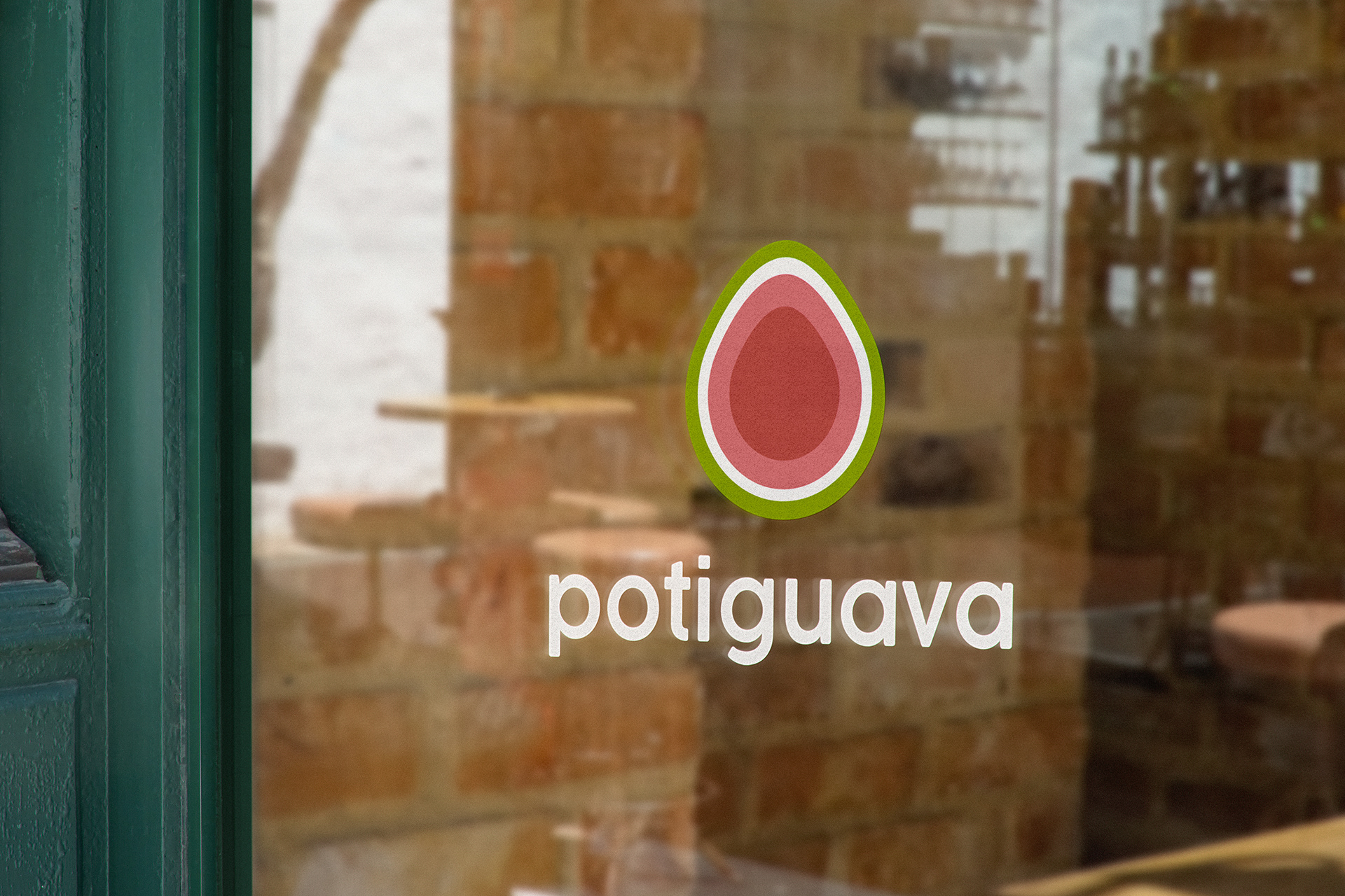 Potiguava Branding, Window Signage Design