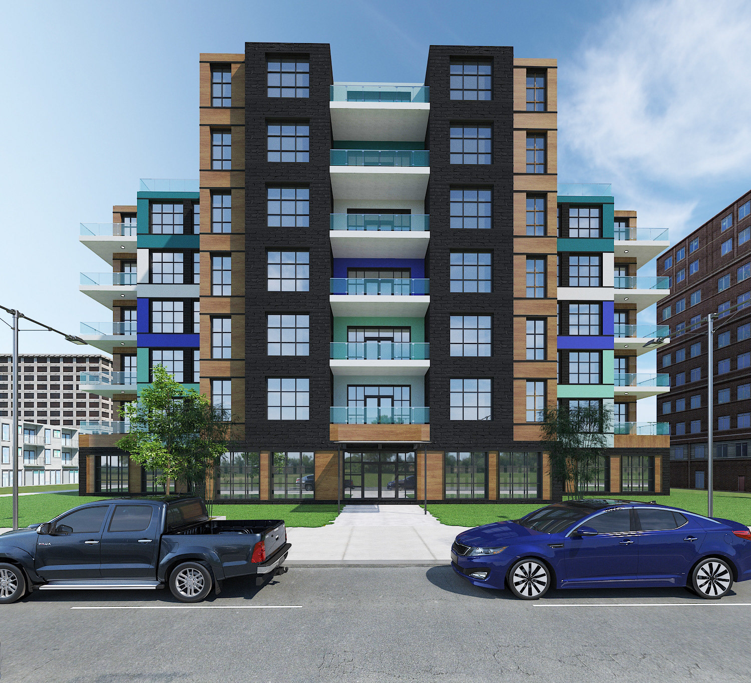 Small Public Housing Design, Render 1