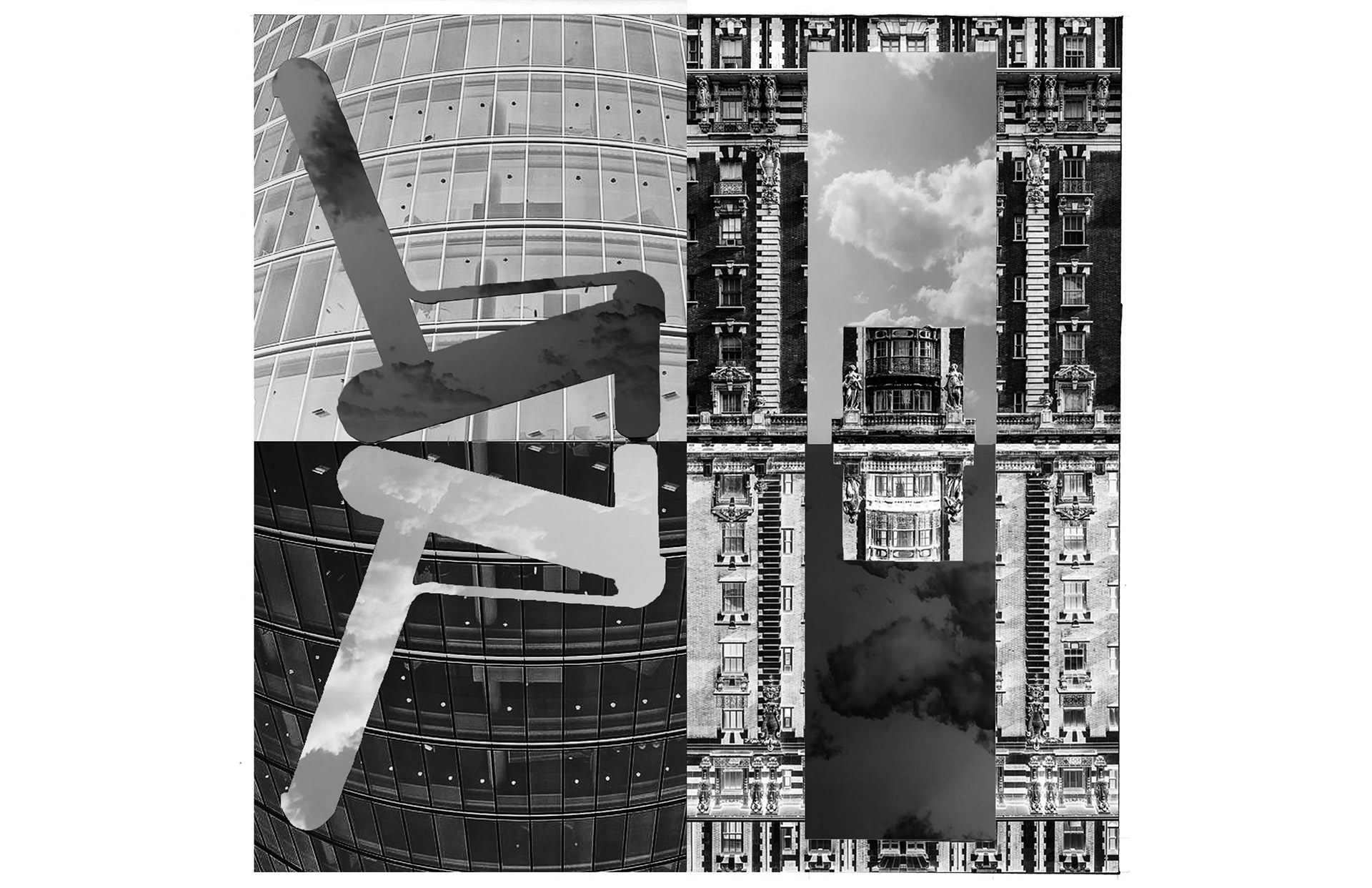 Reitveld Chair Model Figure/Ground Analysis Collage