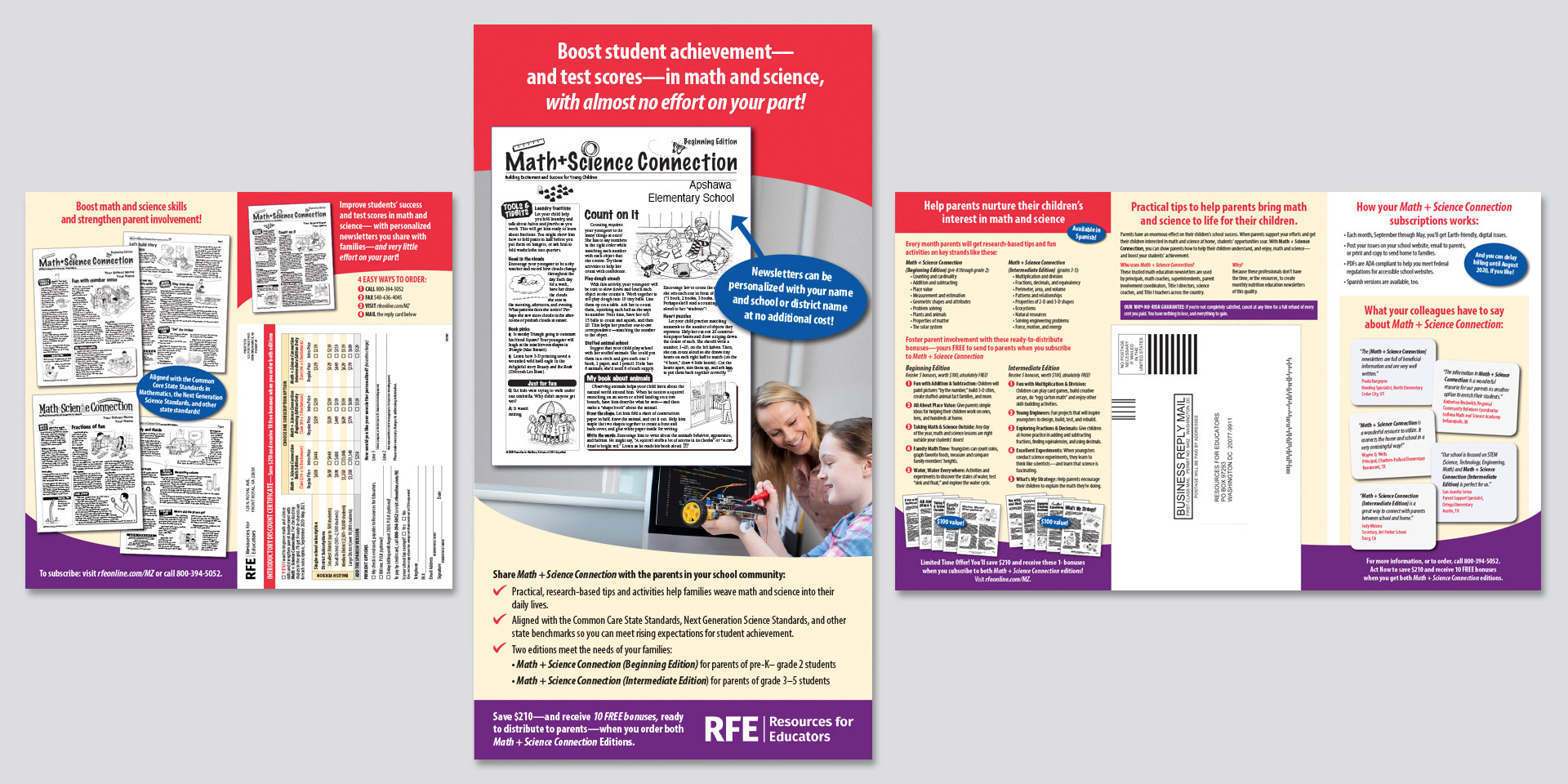 RFE Math + Science Connection Mailer