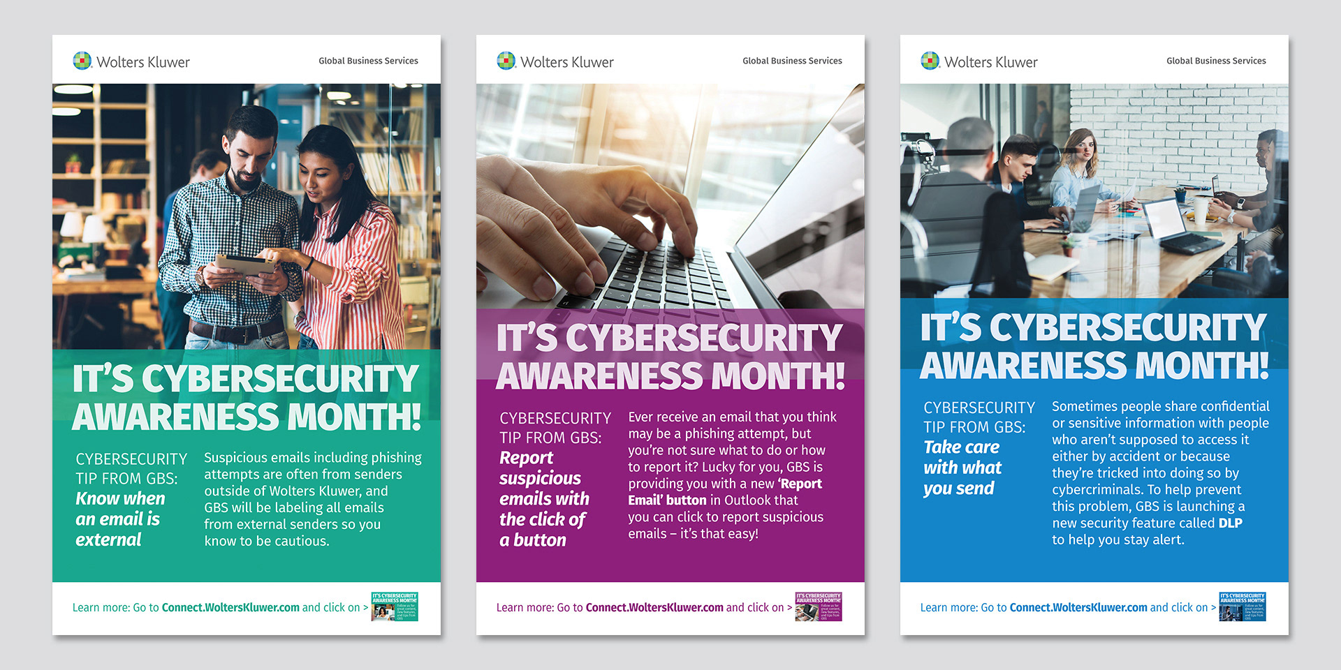 Global Business Services Cybersecurity Awareness Month Posters
