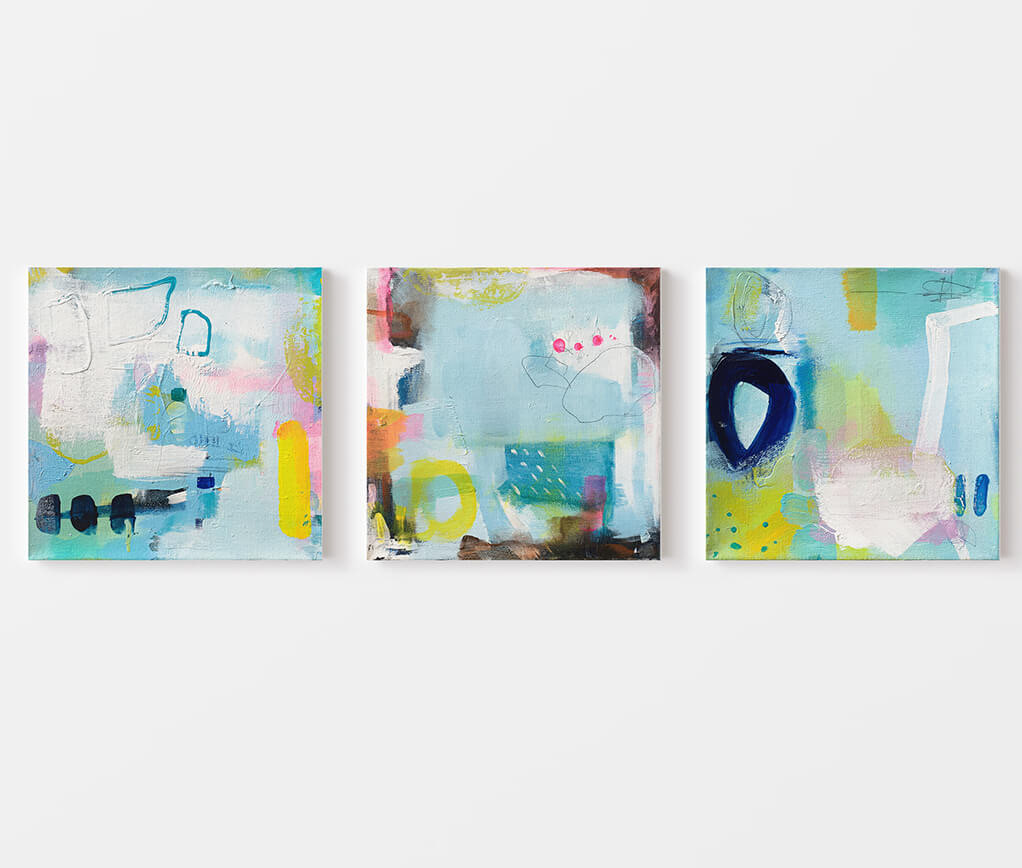 Infinite Waters - Eternal Blue Set - 6 x 6"