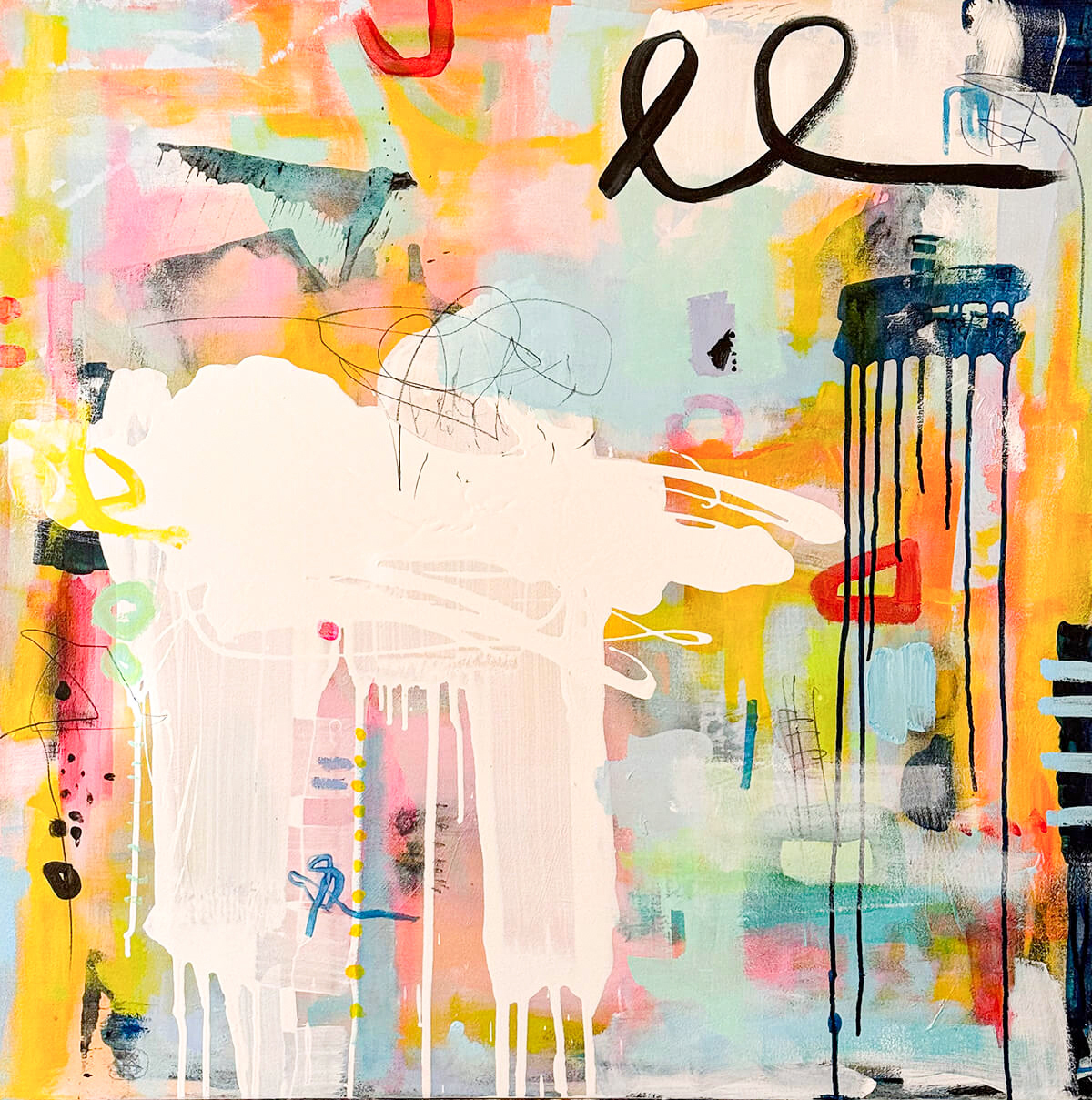 As Is - Acrylics on Canvas, 36 x 36"