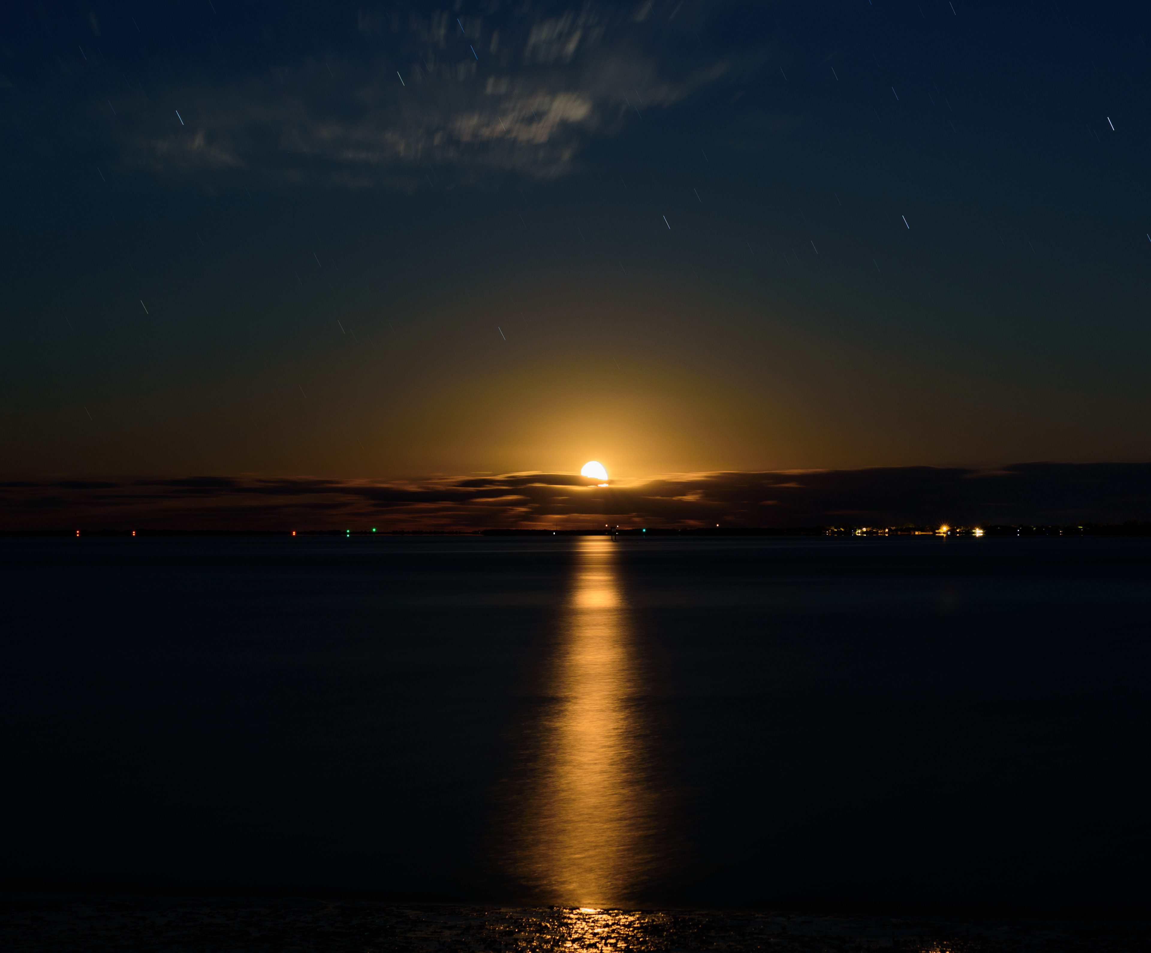 Moon-set Over San Carlos Bay