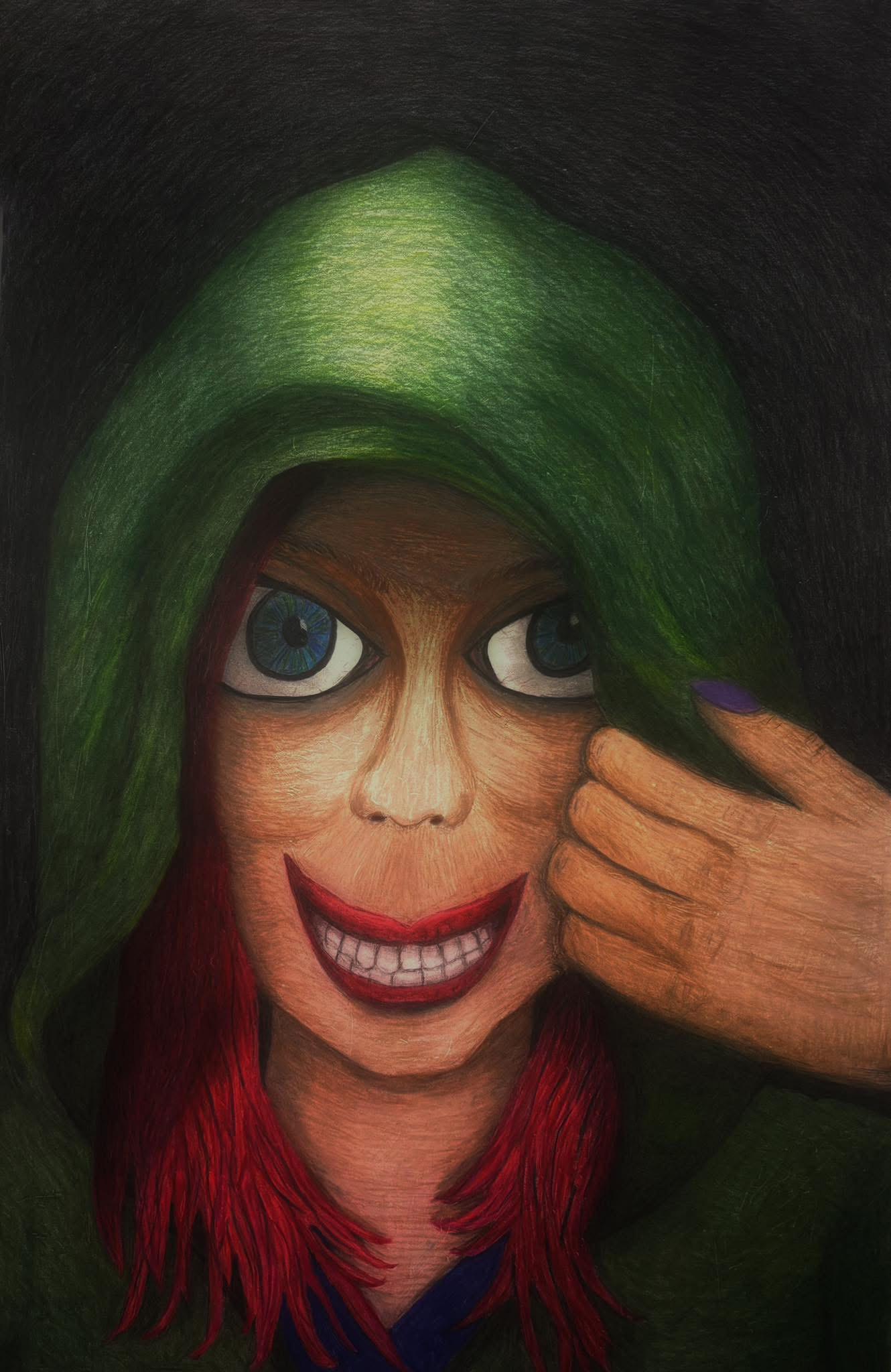 Self Portrait, Colored Pencil