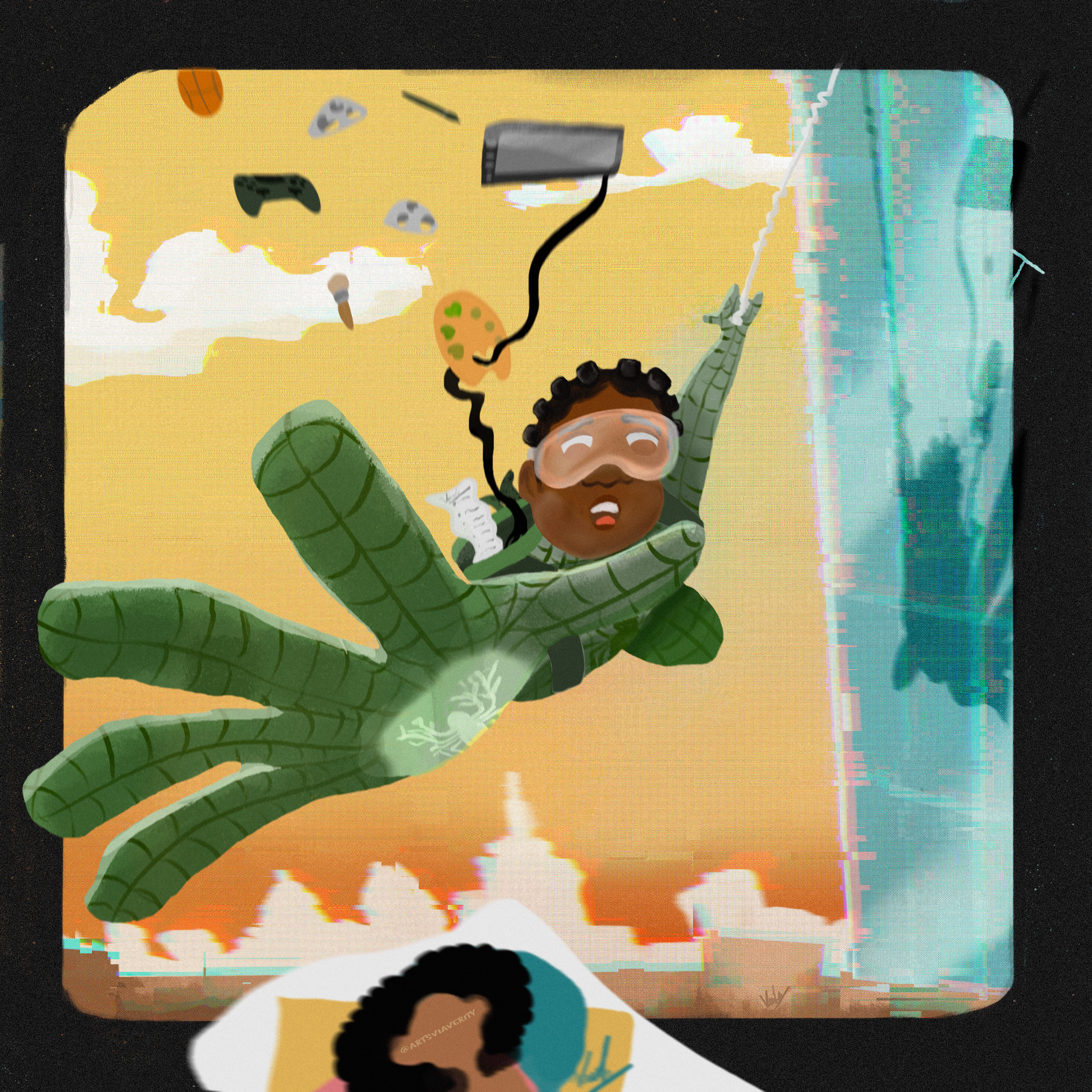 Spider-verse Self Portrait