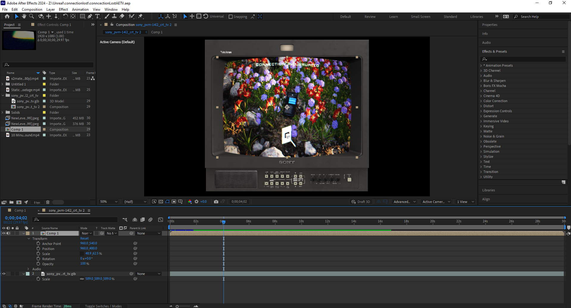 After Effects final composition 