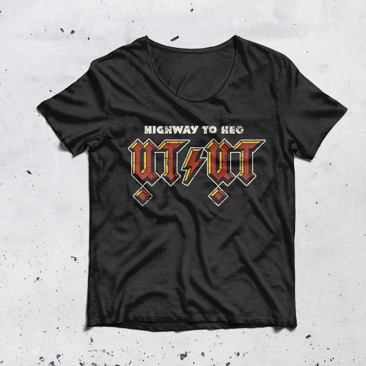 AC/DC Homage T-shirt (Front)