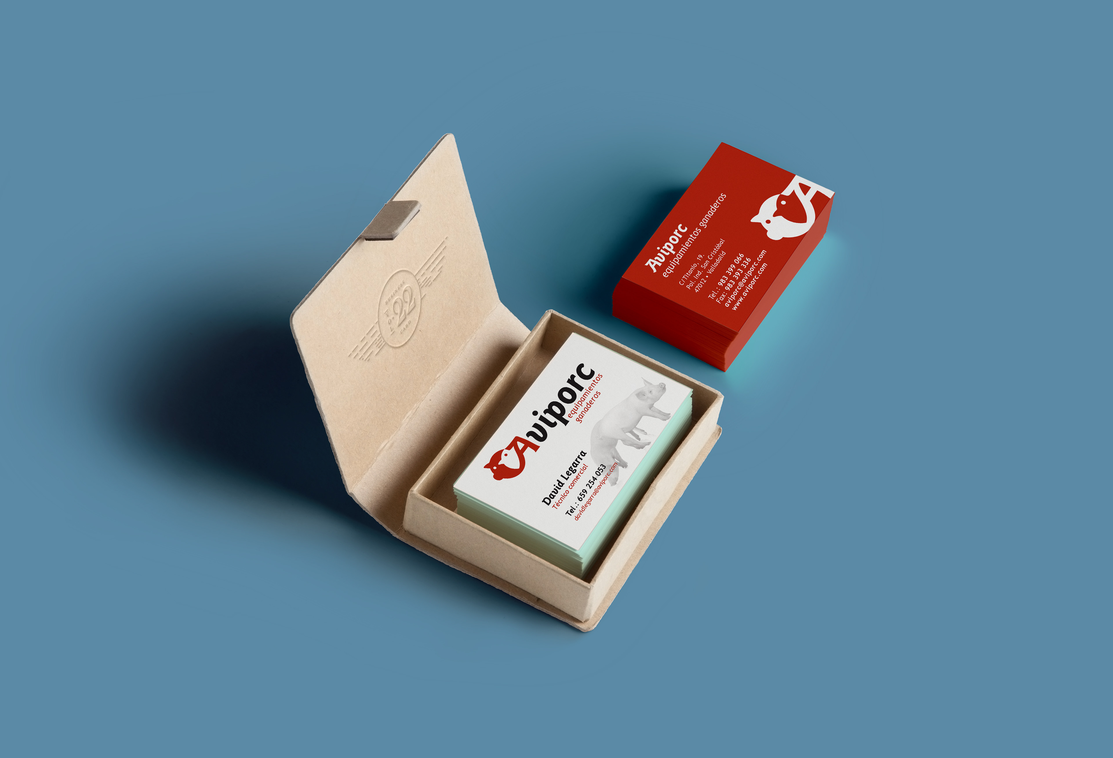 Diseño de tarjetas comerciales por Global y punto