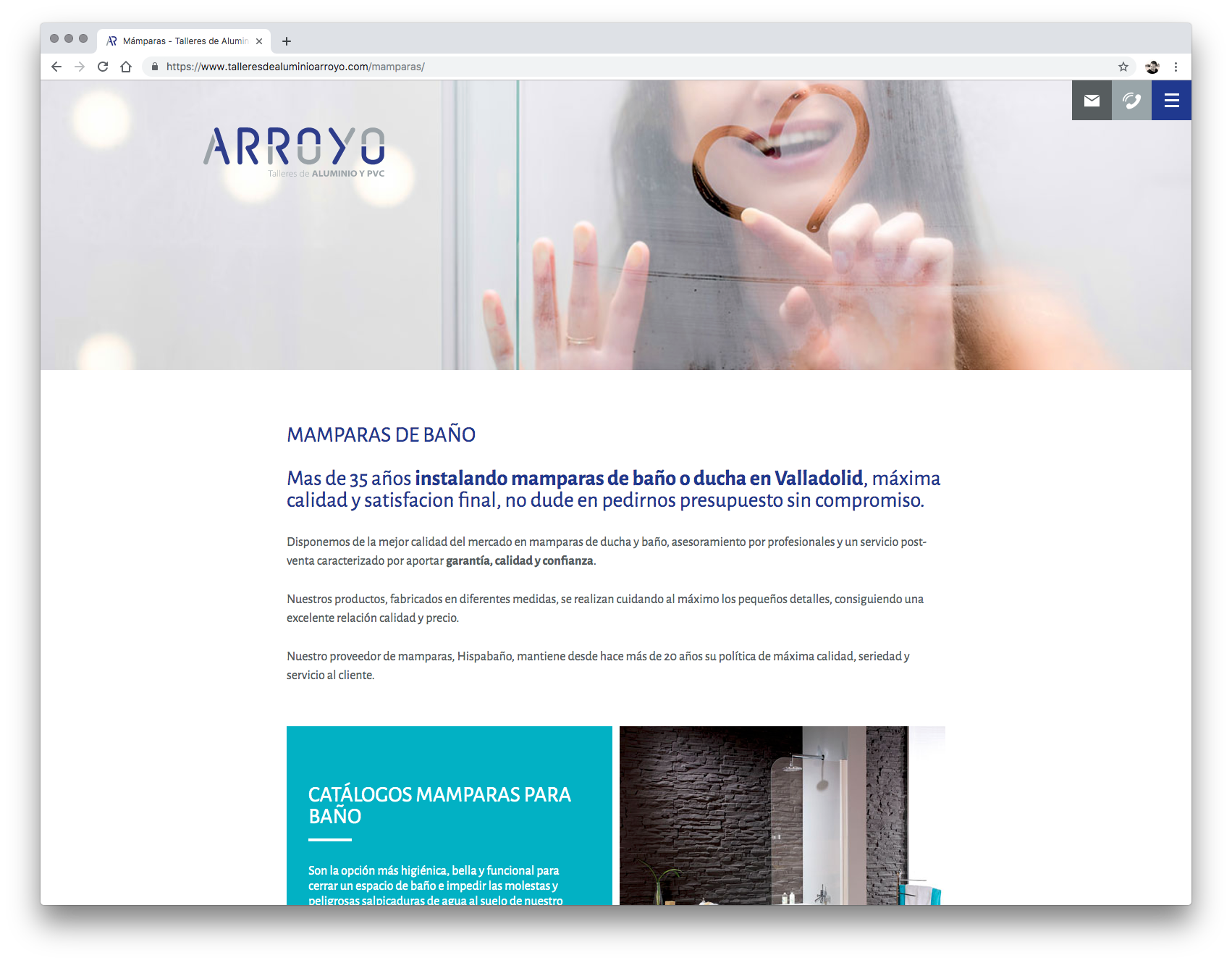 Producto web Talleres Arroyo