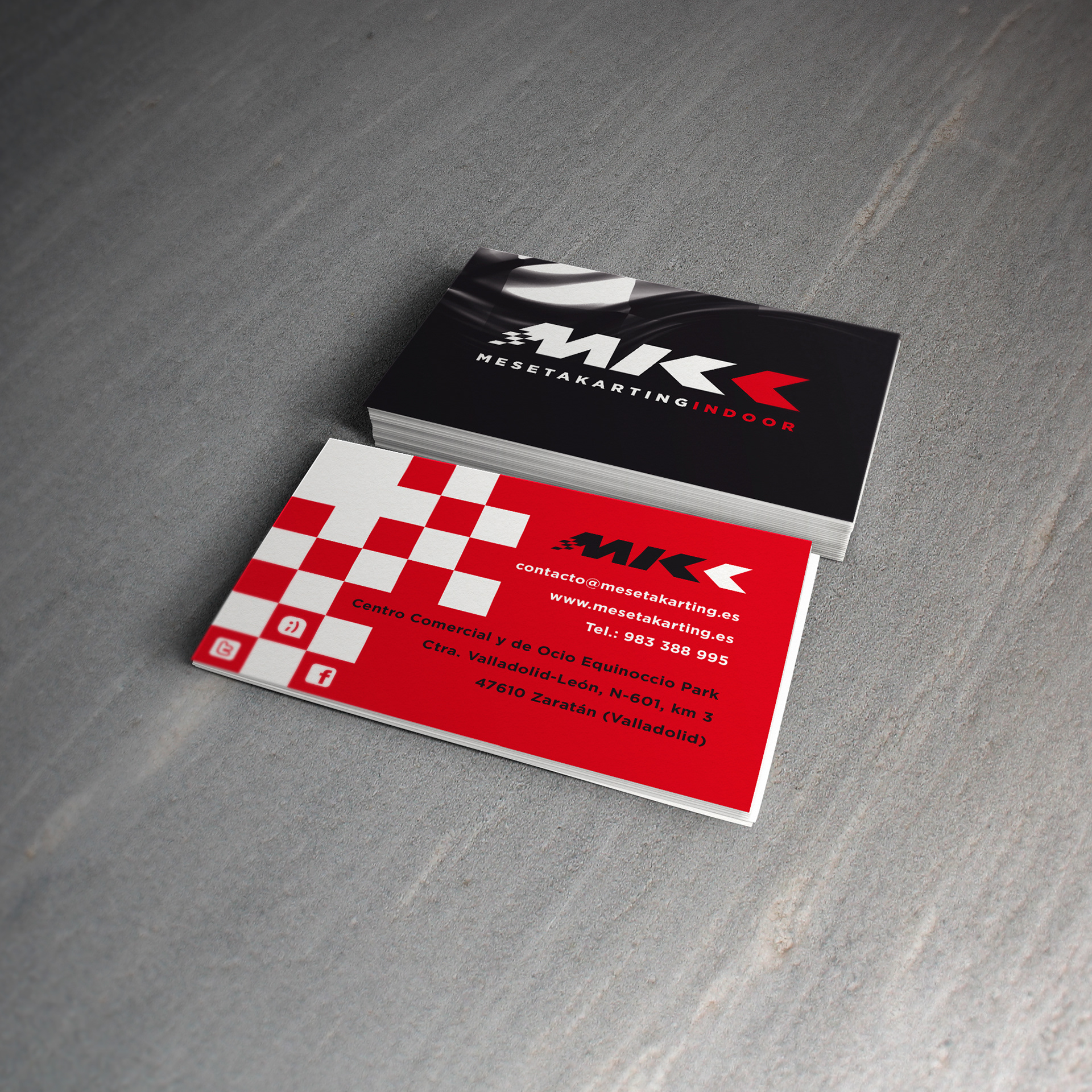 Tarjetas comerciales MKI realizadas por Global y punto