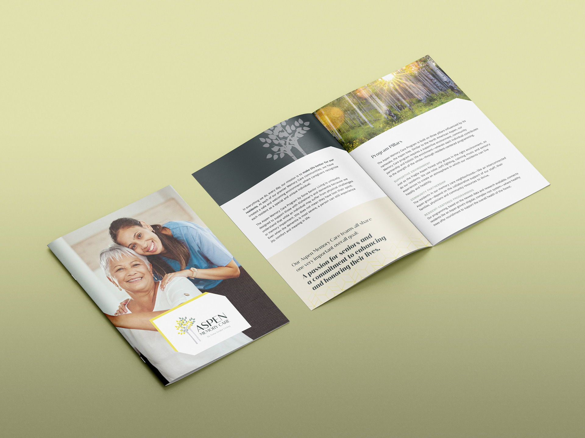 Aspen Memory Care Brochure pages