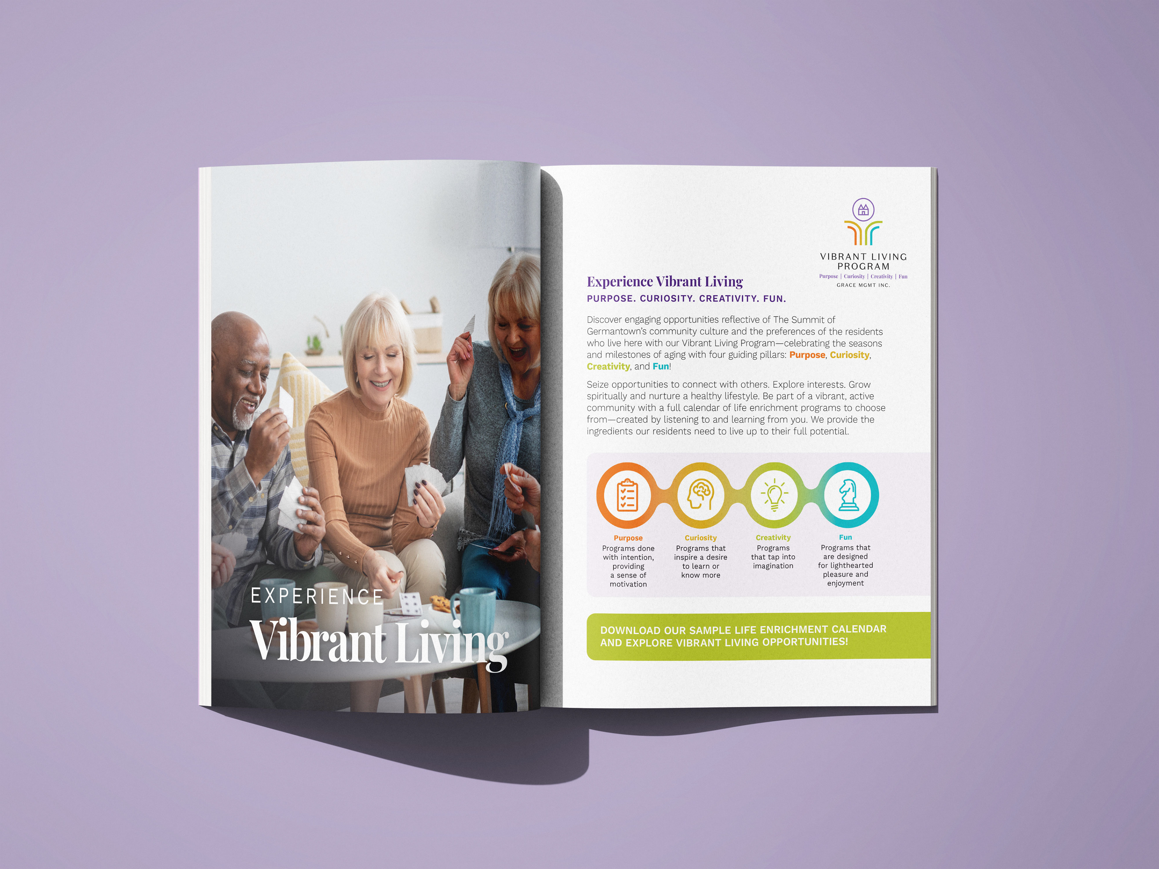 Printed samples of an eBrochure