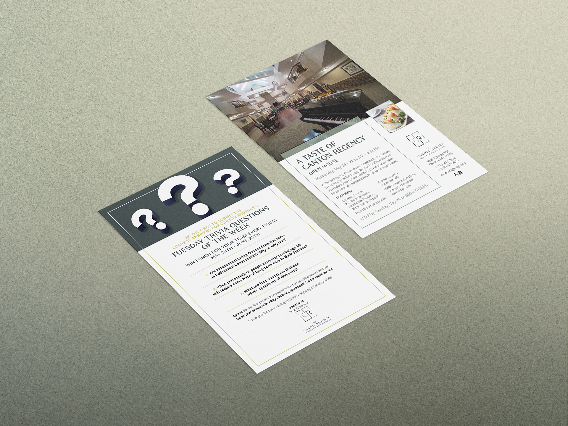 Sample of flyers and advertisements for Canton Regency events