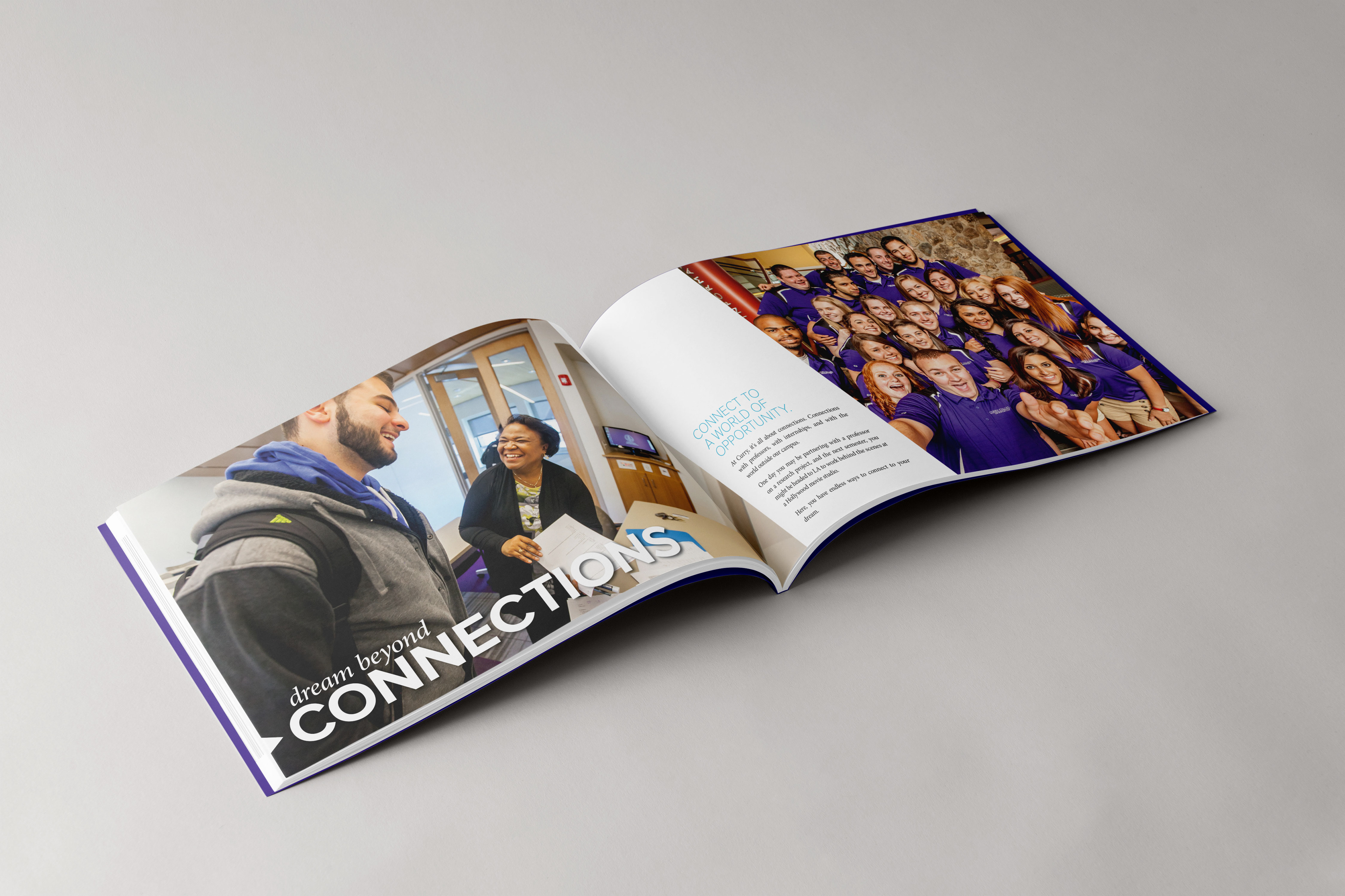 Spreads from Dream Bigger Viewbook