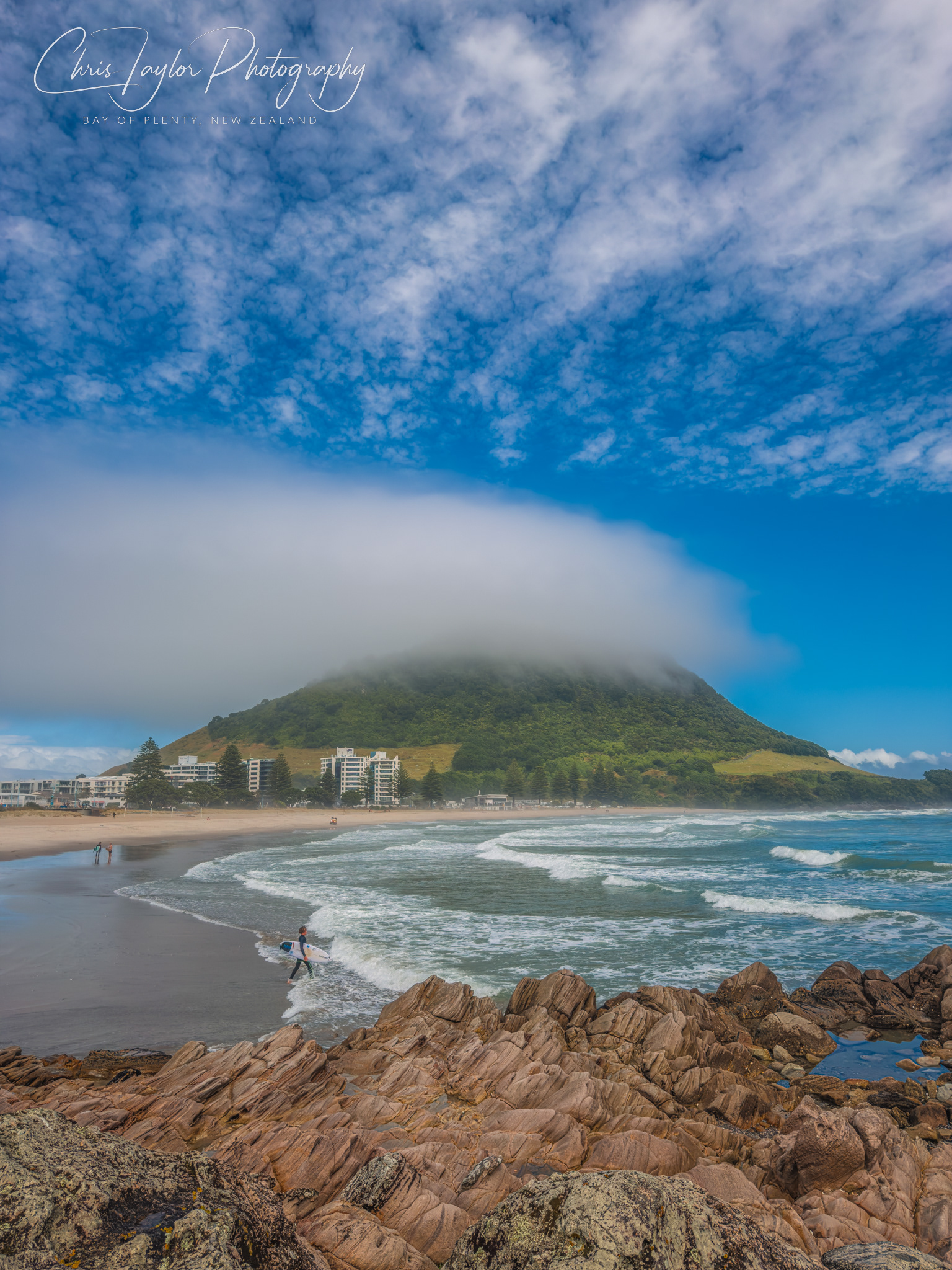 IMG_8187 Mist Shrouded Mauao, Mount Maunganui Beach 