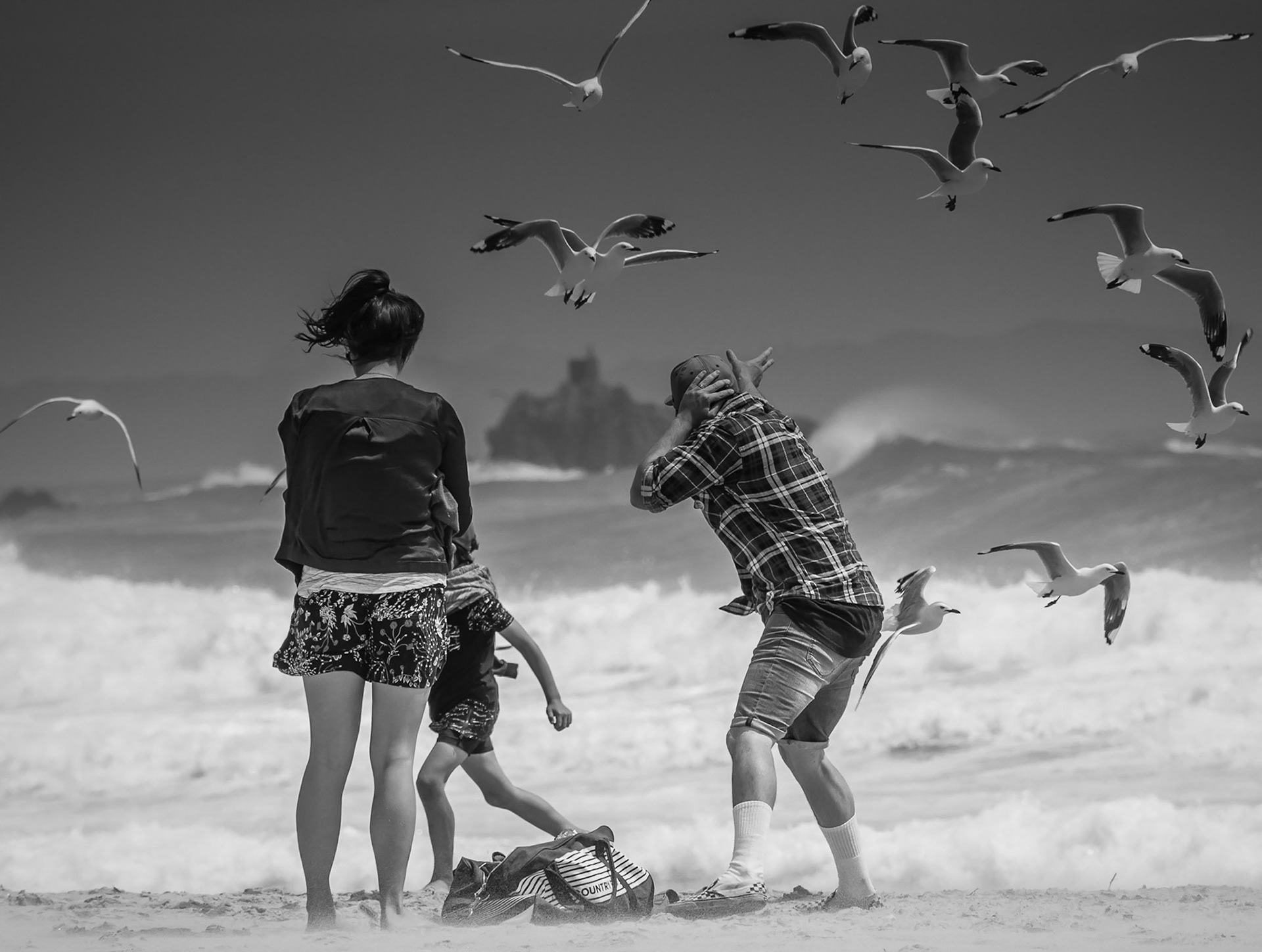 Wild Windy Day Mount Maunganui Beach PB192047