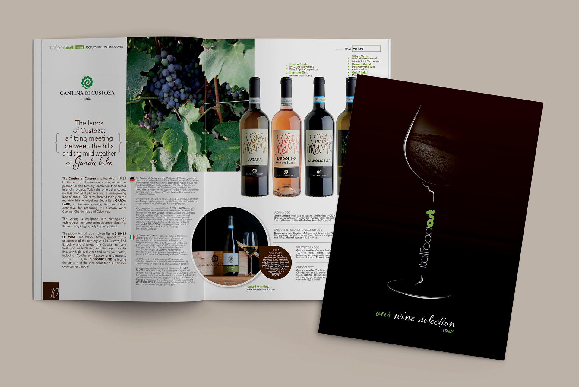 wine brochure - graphic design