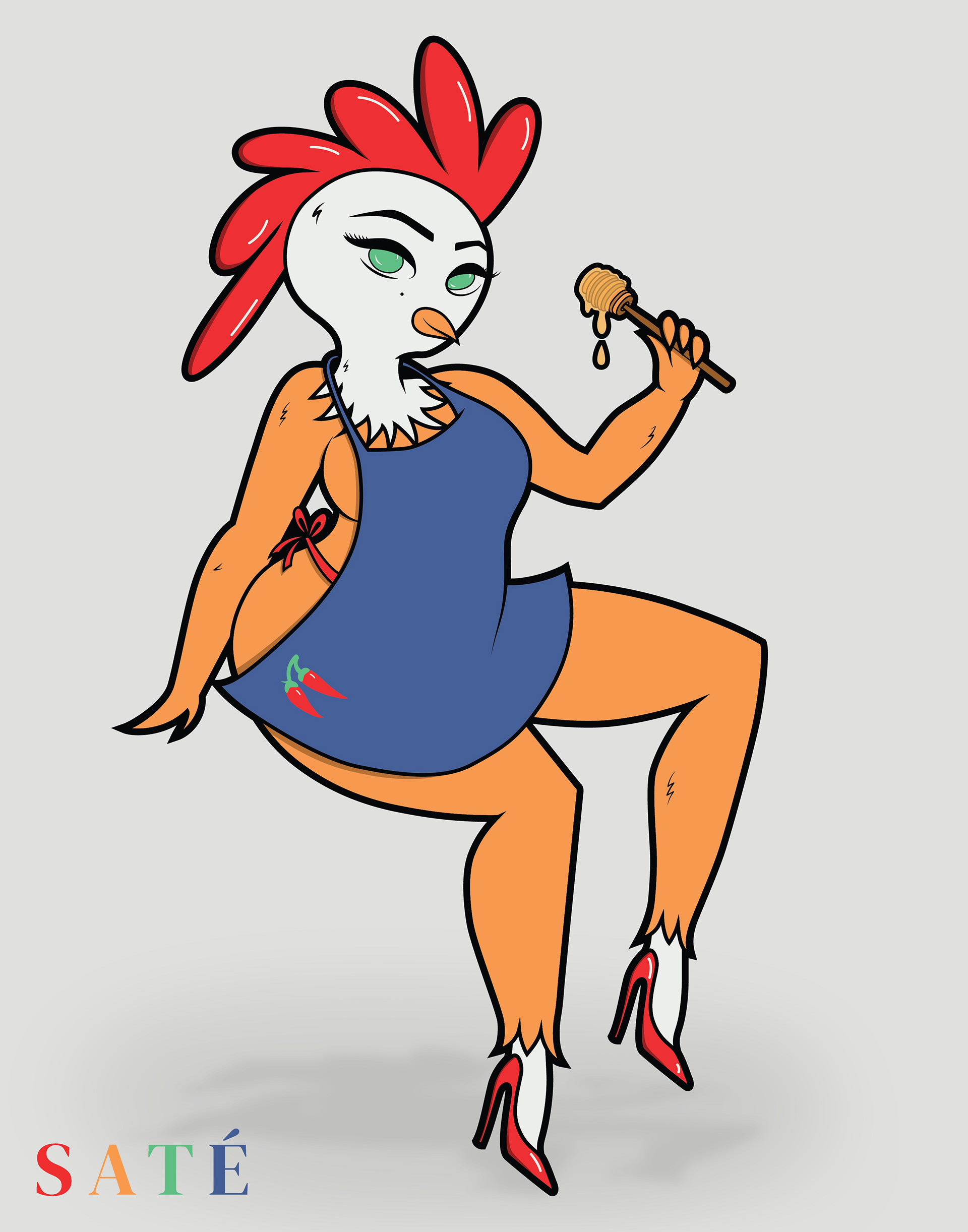 Food Truck Mascot Illustration