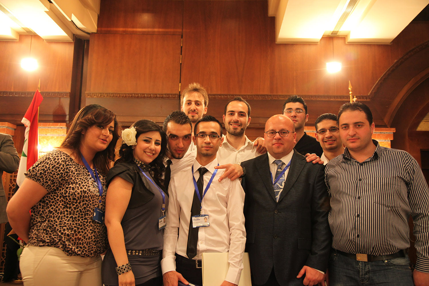 At the graduation ceremony