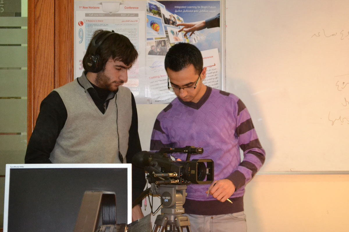 on the Set mit Yasser, the camera man