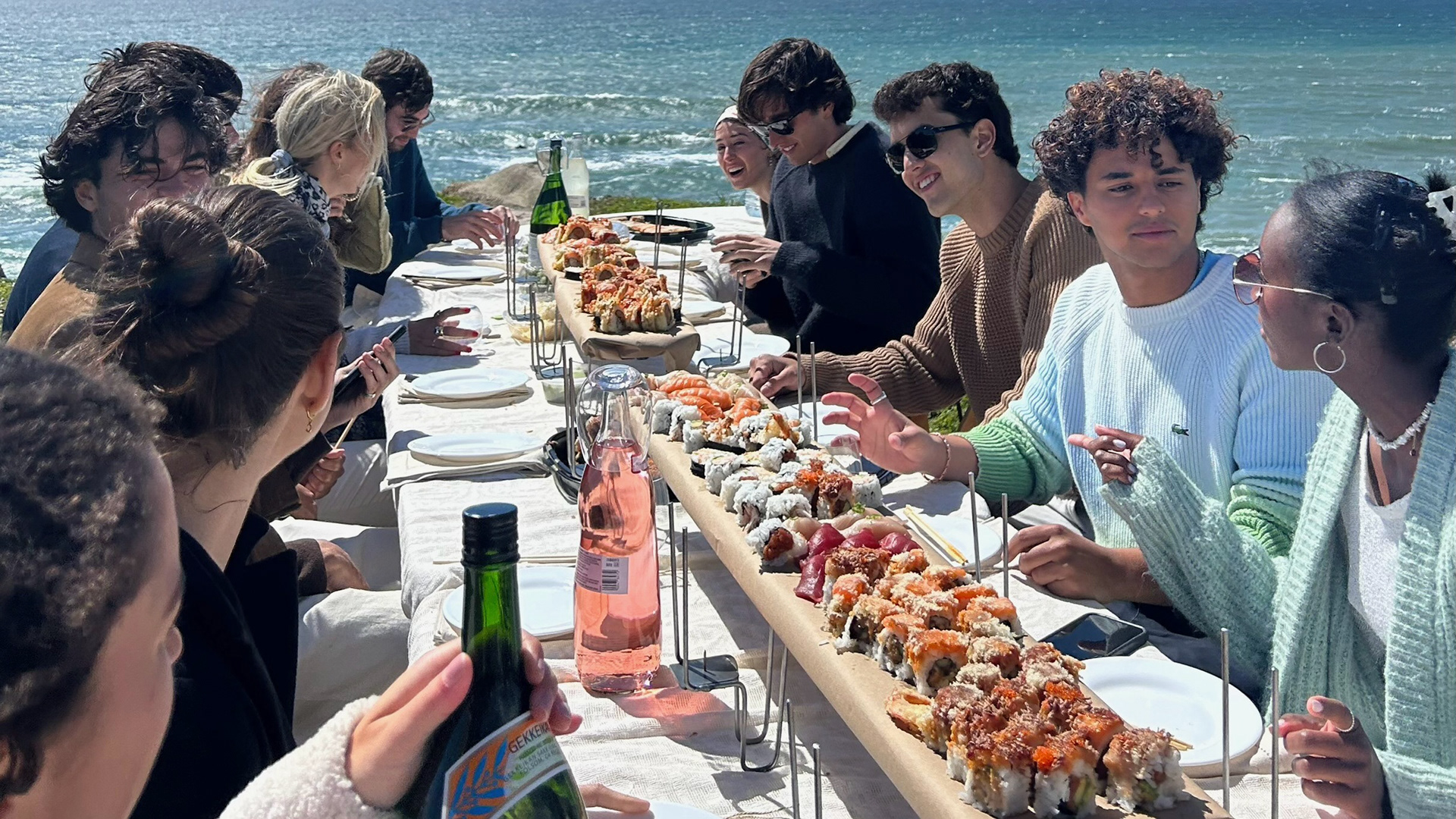 Sushi setting using CONFERENCE candelabra