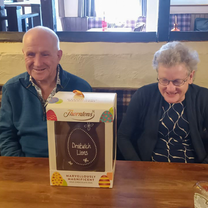 Old Cock winners Mr and Mrs Tombs