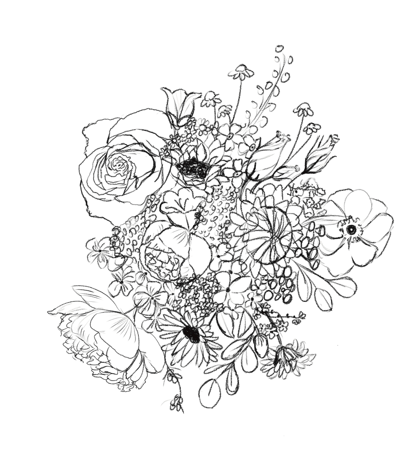 Original Sketch of Opening Spread