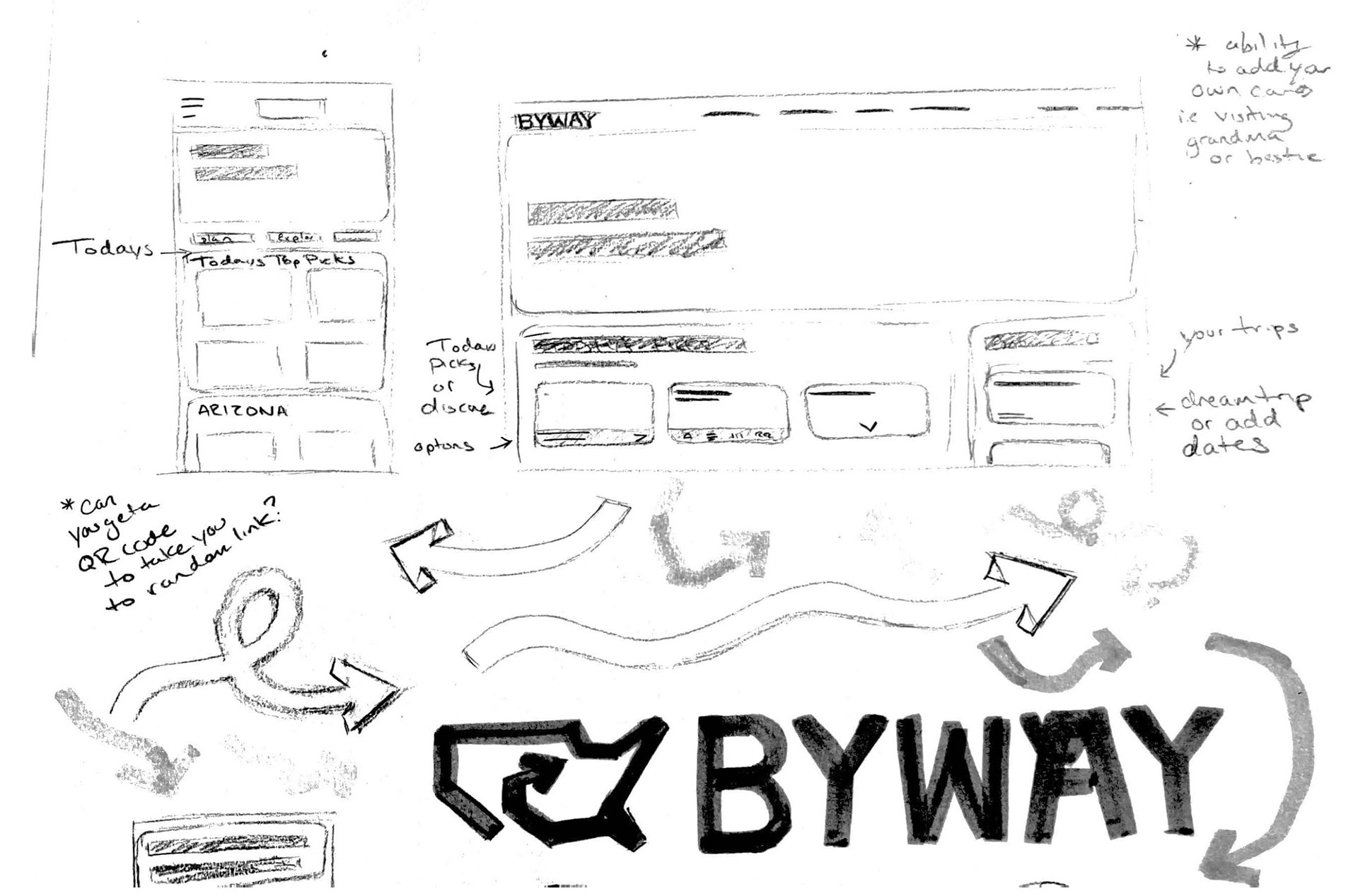 Site and Logo Sketches