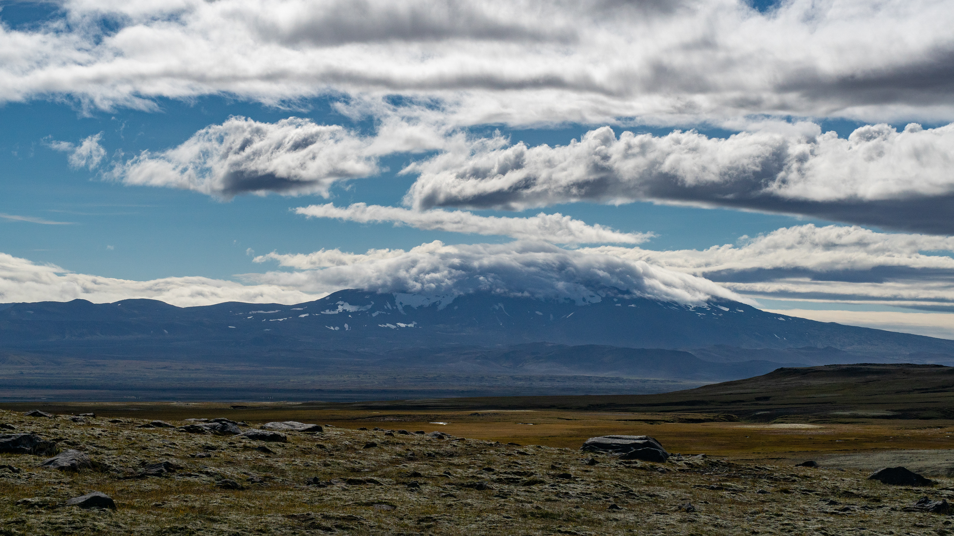 Erster Blick auf die Hekla