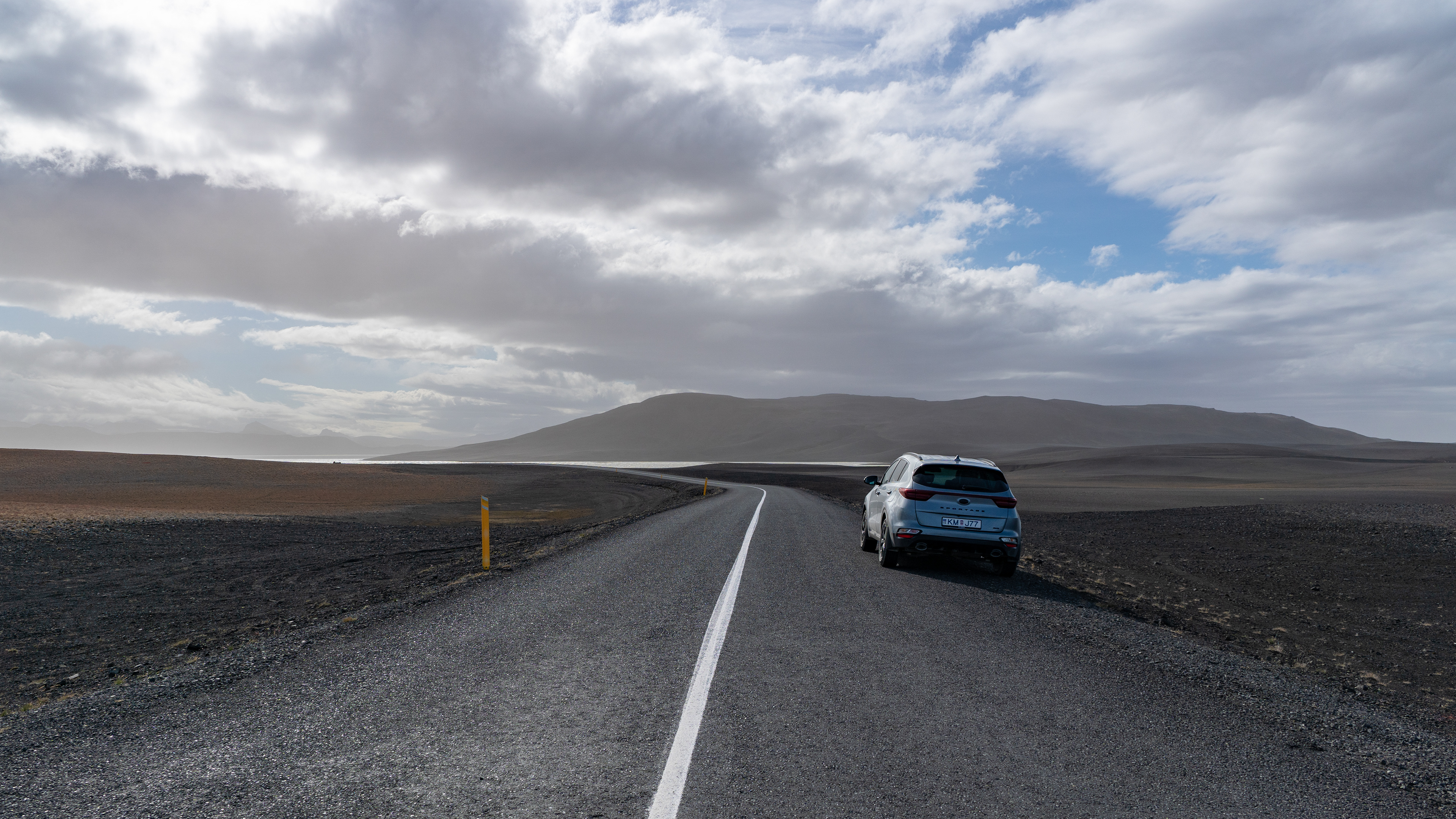 Windy and barren landscape