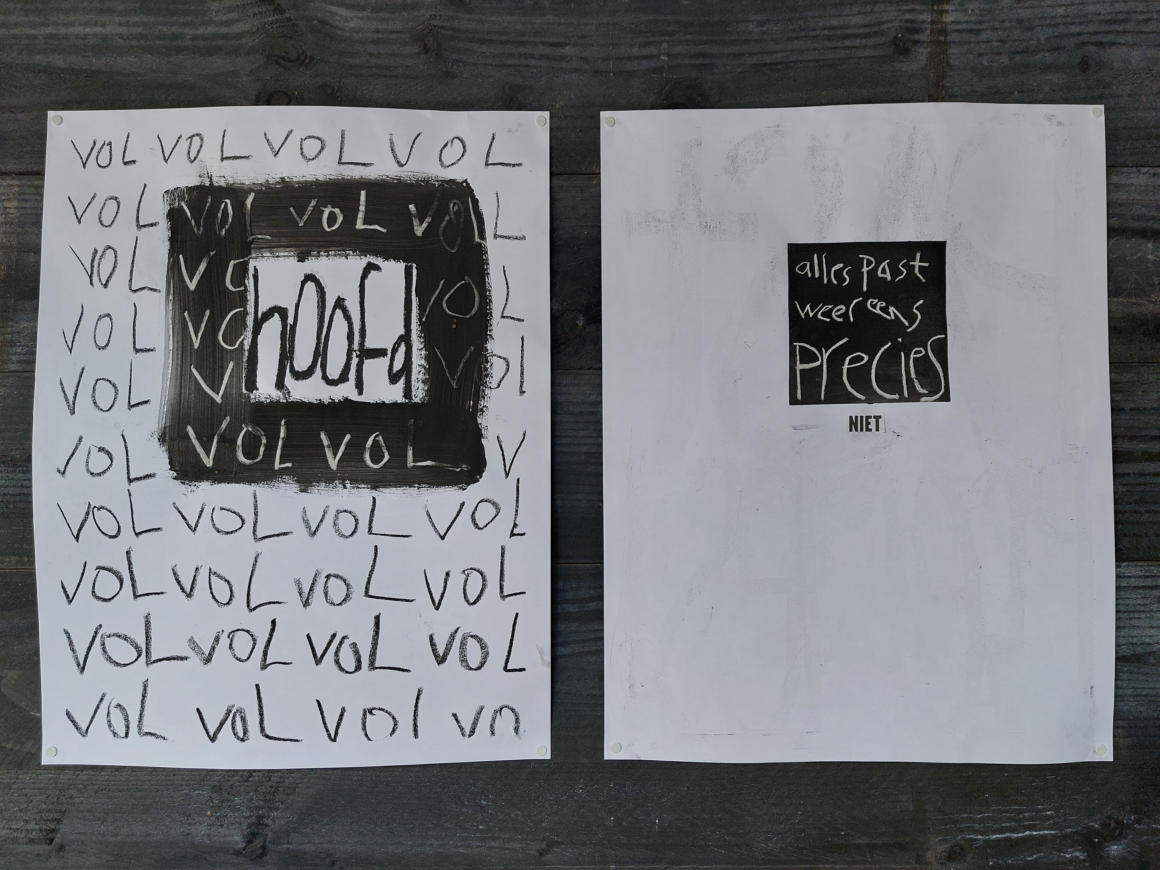 vol hoofd | 50x65 cm