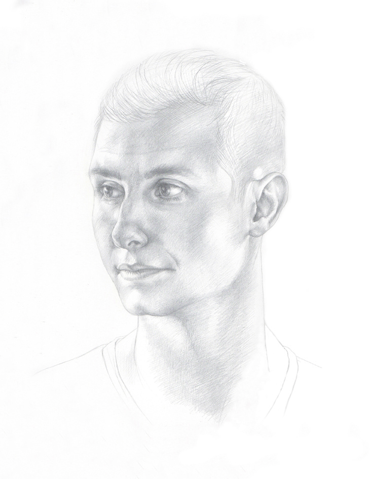 Carlos Adrian, 2015, silverpoint & goldpoint on hand-gessoed paper, 10 x 8"