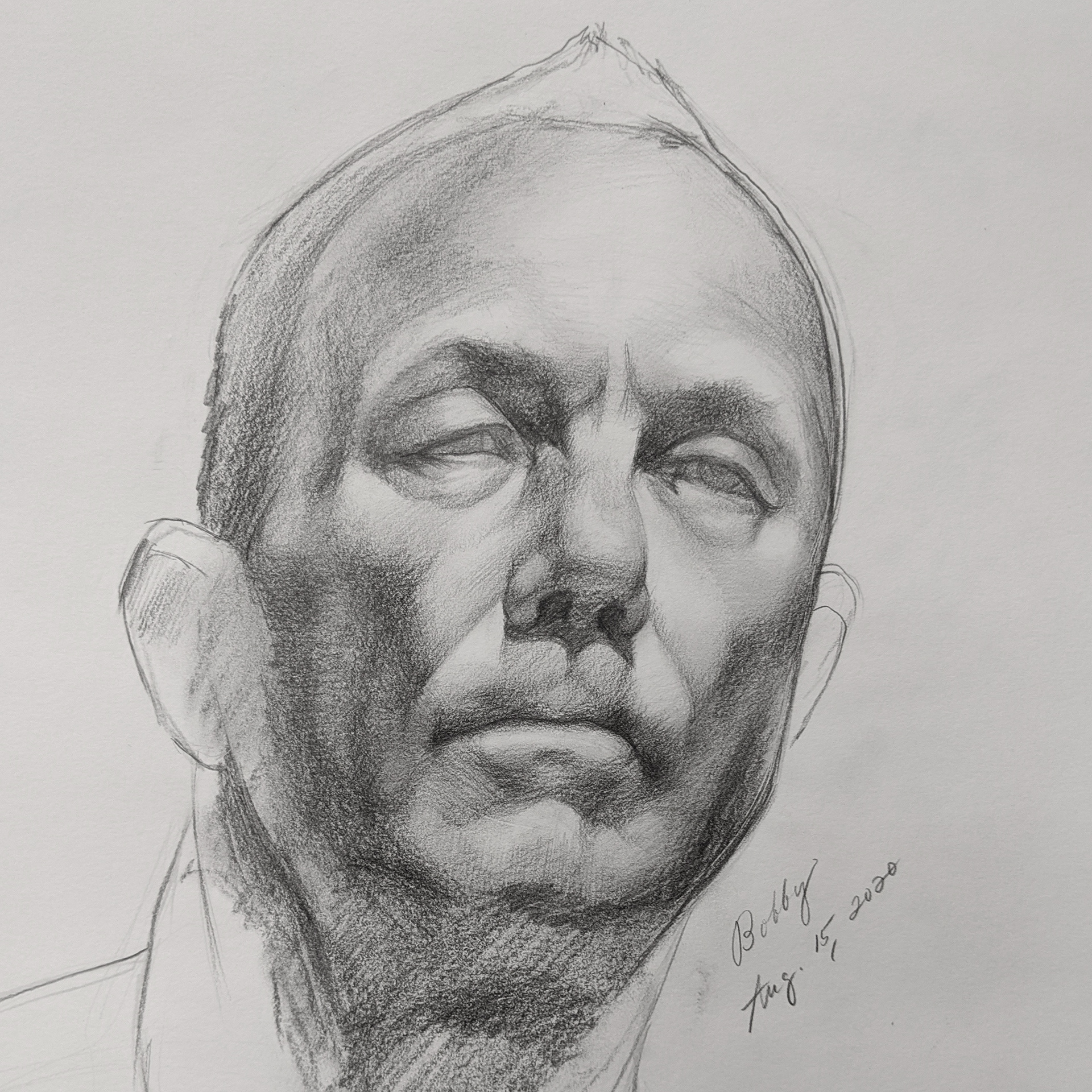 Charcoal & graphite on paper