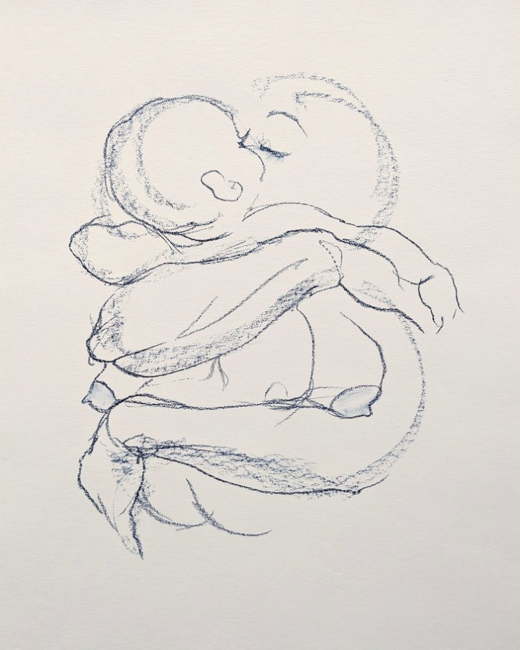 I'll Never Let You Go II, 2023, pastel on paper, 26 x 20"