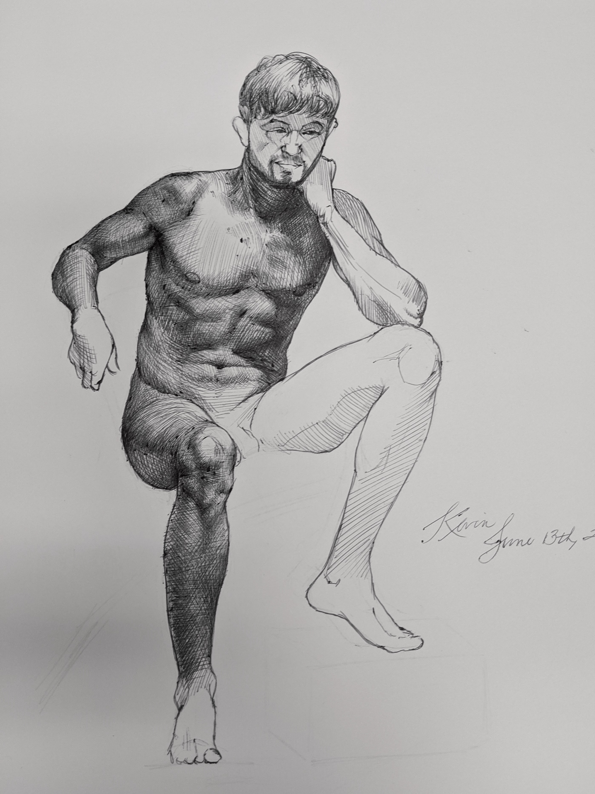 Ballpoint pen on paper