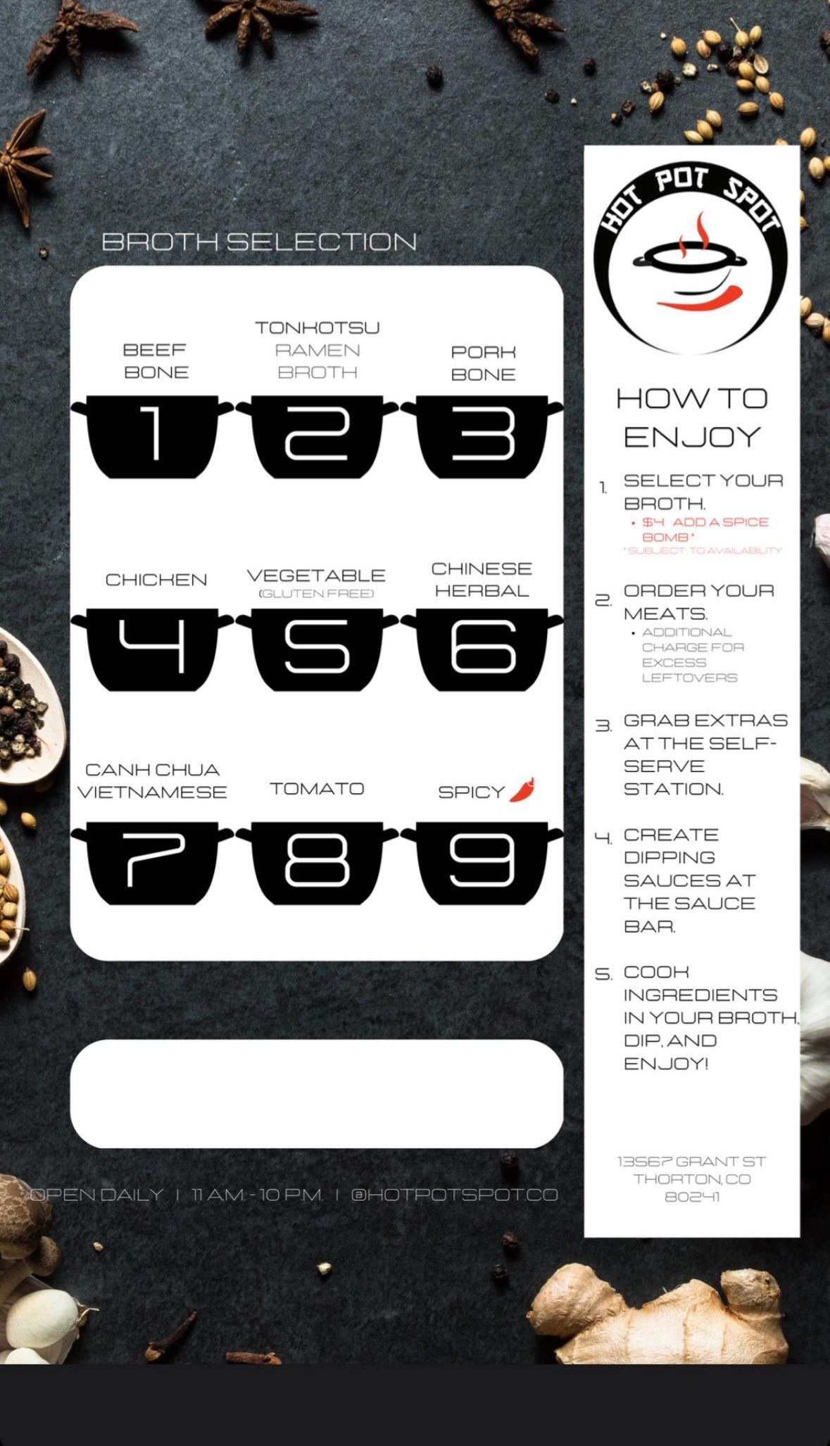 Original Menu - Side A