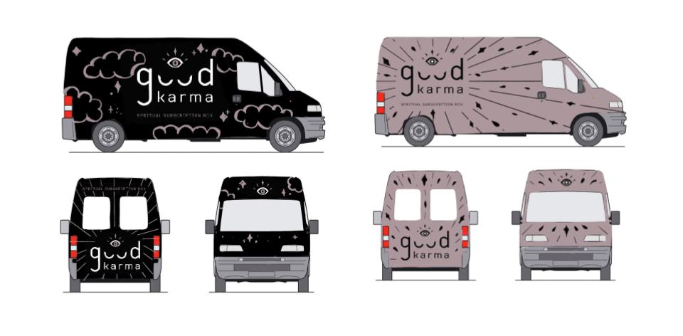 Vehicle Wrap Digital Sketches