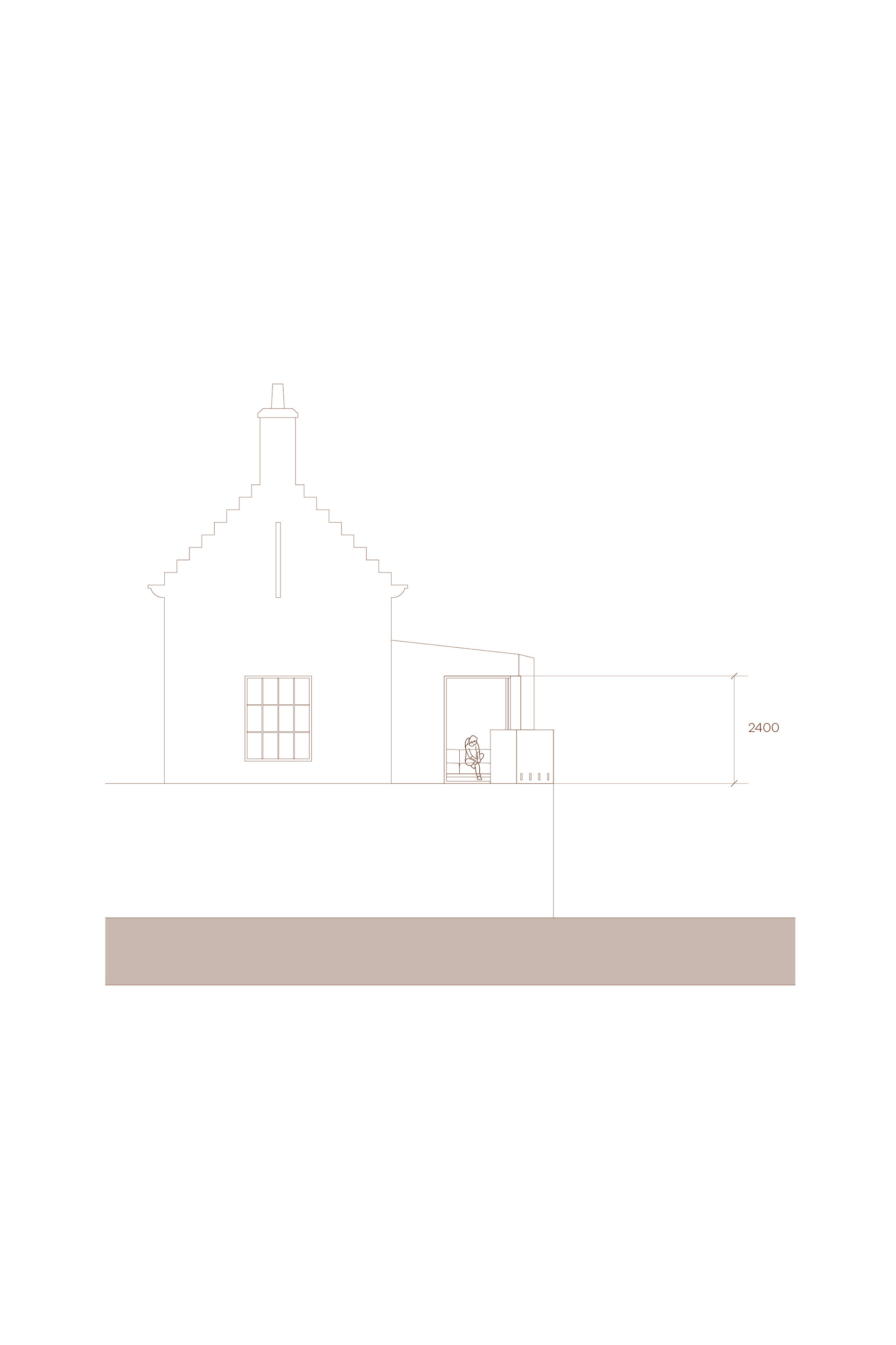 Elevation showing Viewpoint, 1 : 100 A3