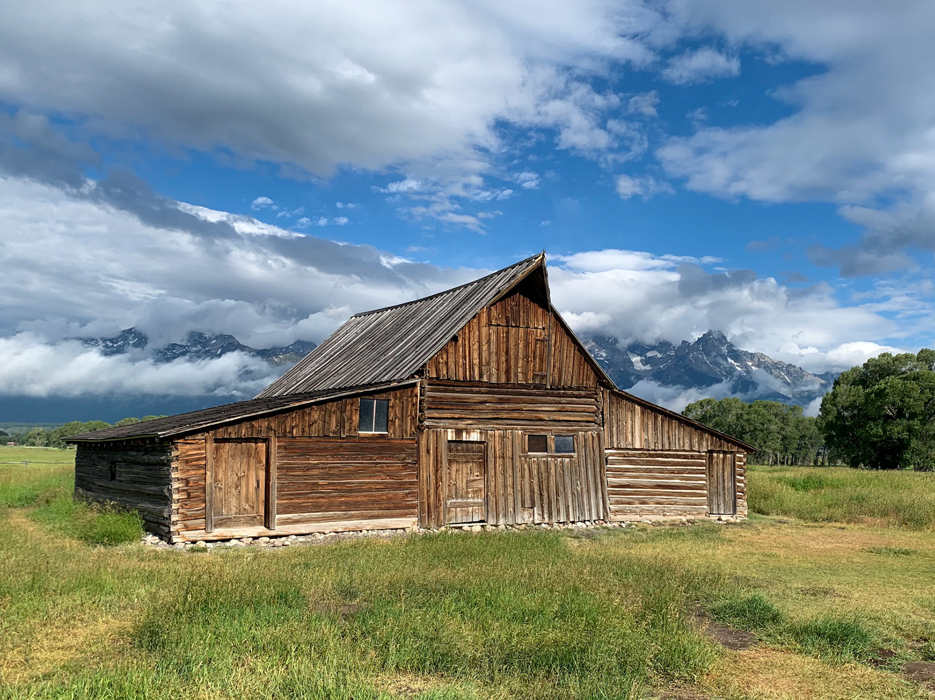 Thomas Moulton Barn on Mormon Row in Grand Teton National Park