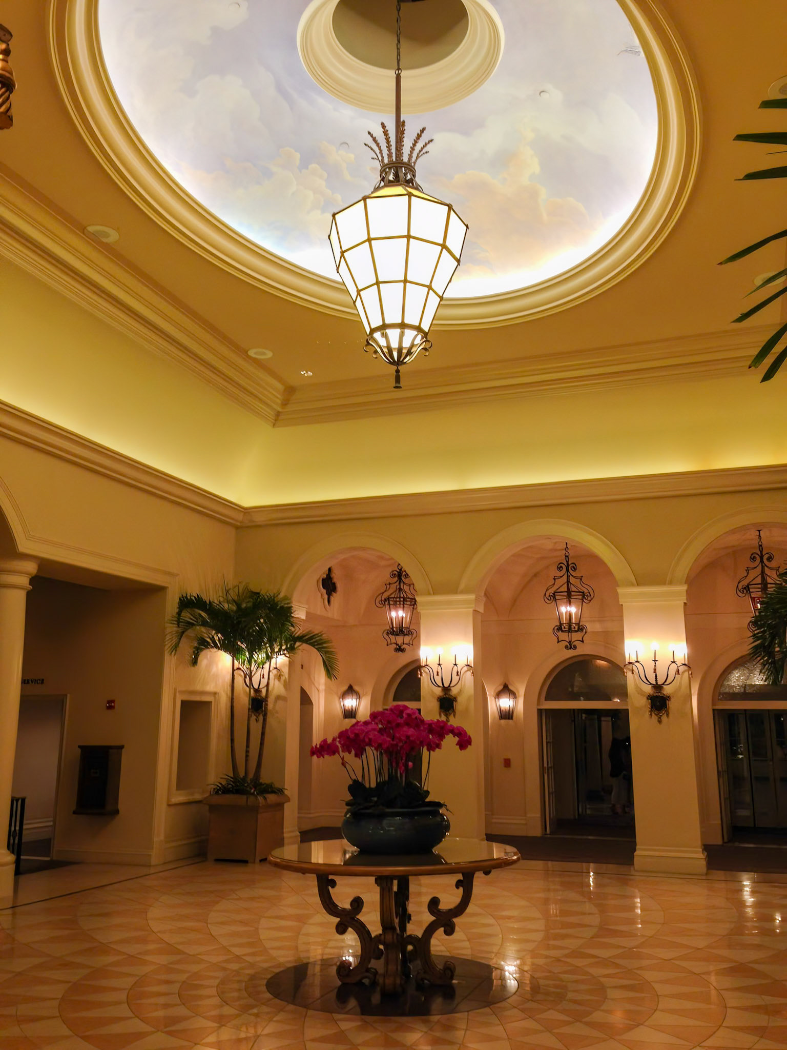 Lobby at the Portofino Bay Hotel