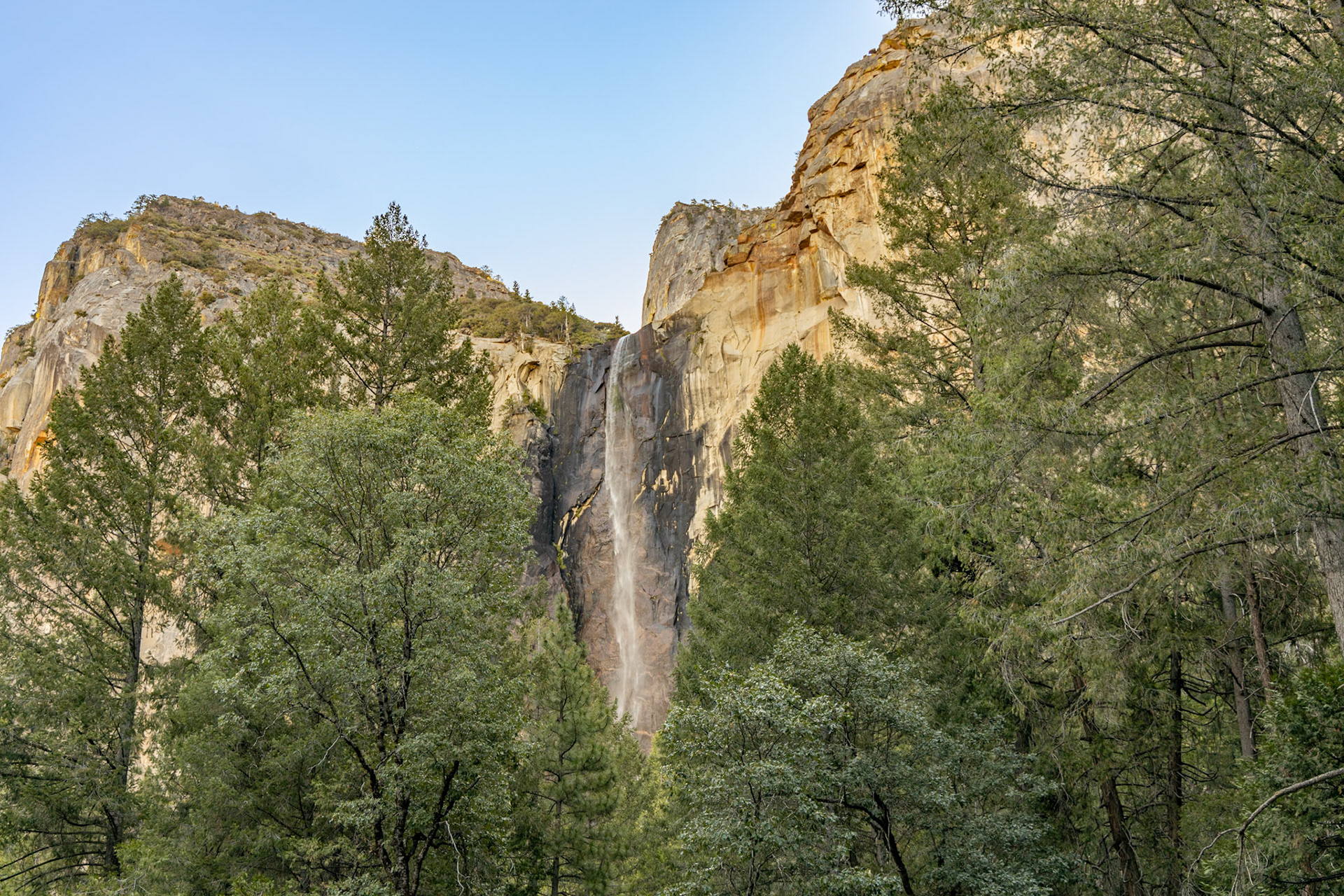Bridalveil Falls at Yosemite National Park in California