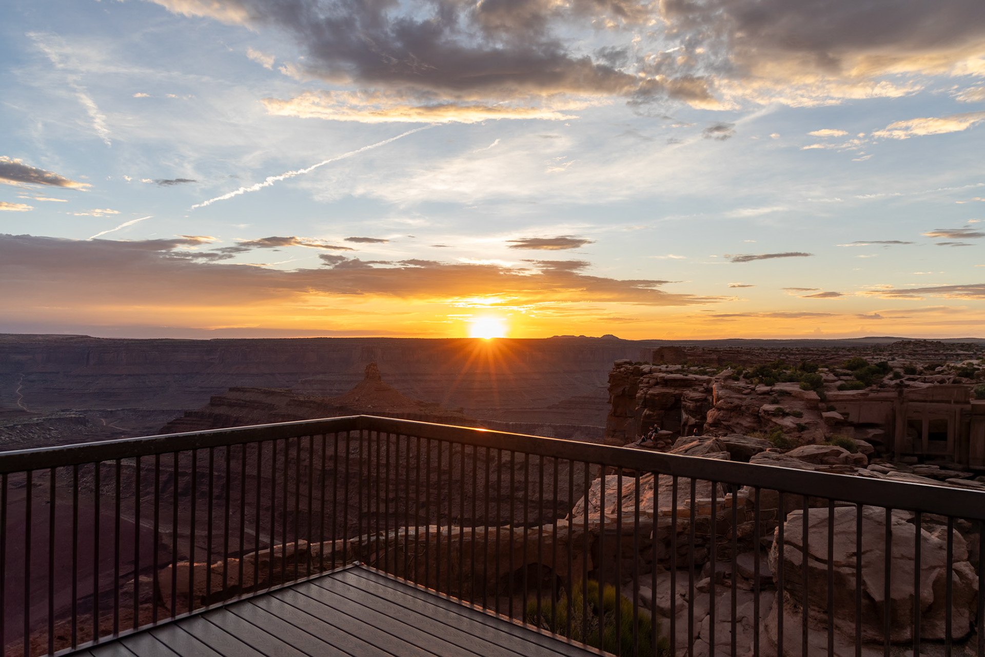 Sunset at Dead Horse Point State Park in Moab, Utah