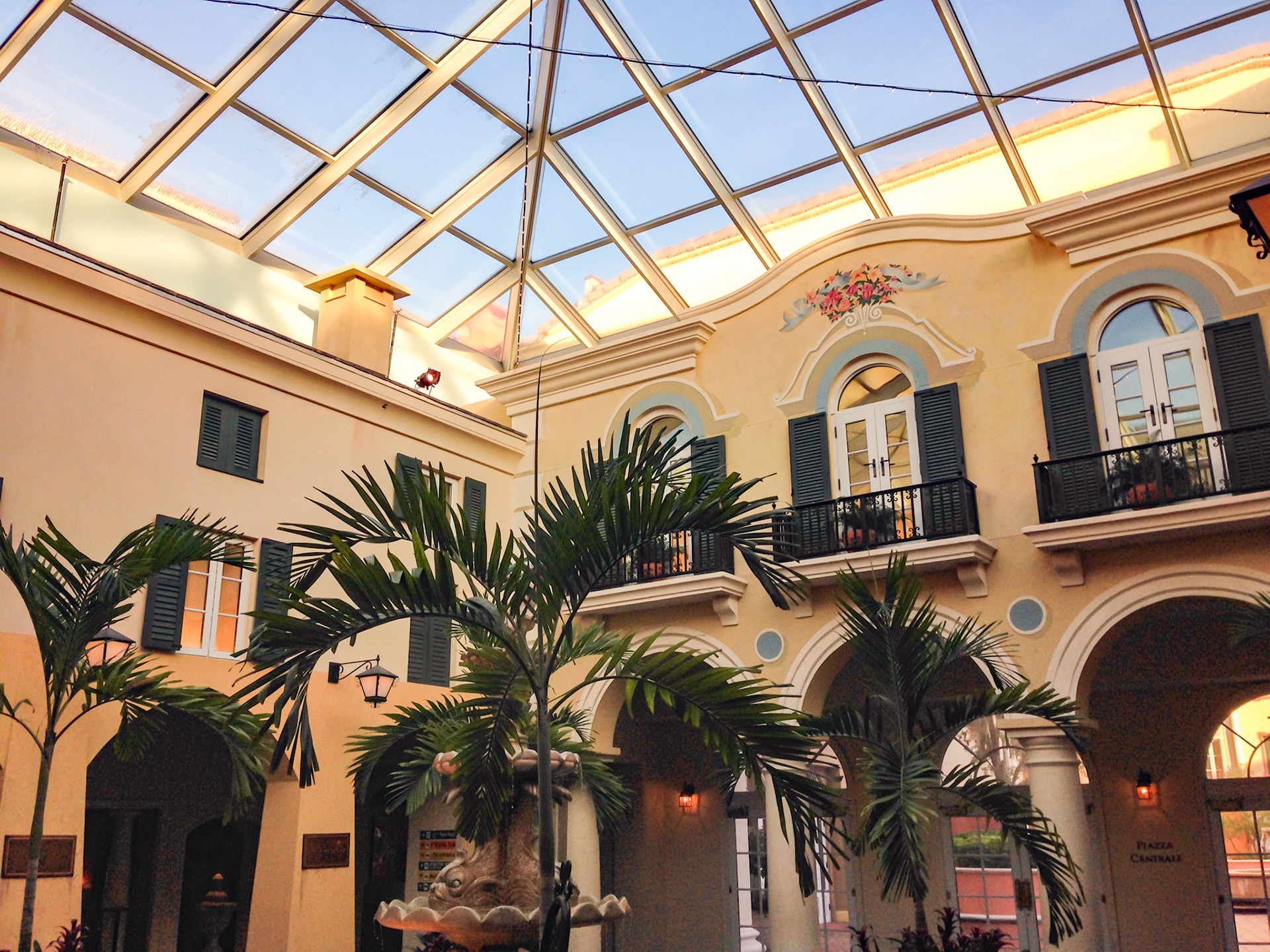 Lobby at the Portofino Bay Hotel
