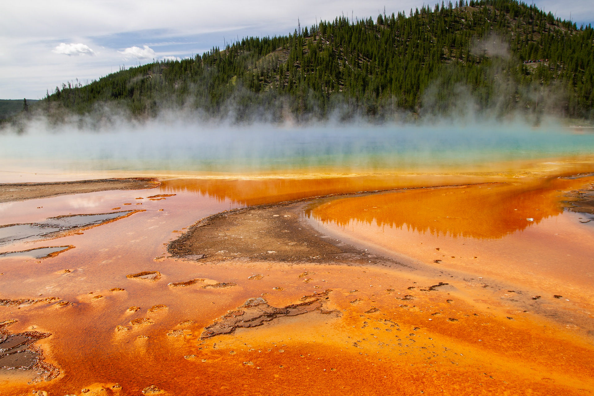 Grand Prismatic Springs at Yellowstone