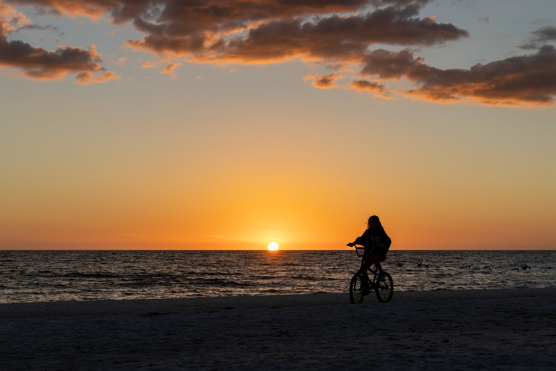 Sunset Bike Ride on Siesta Key