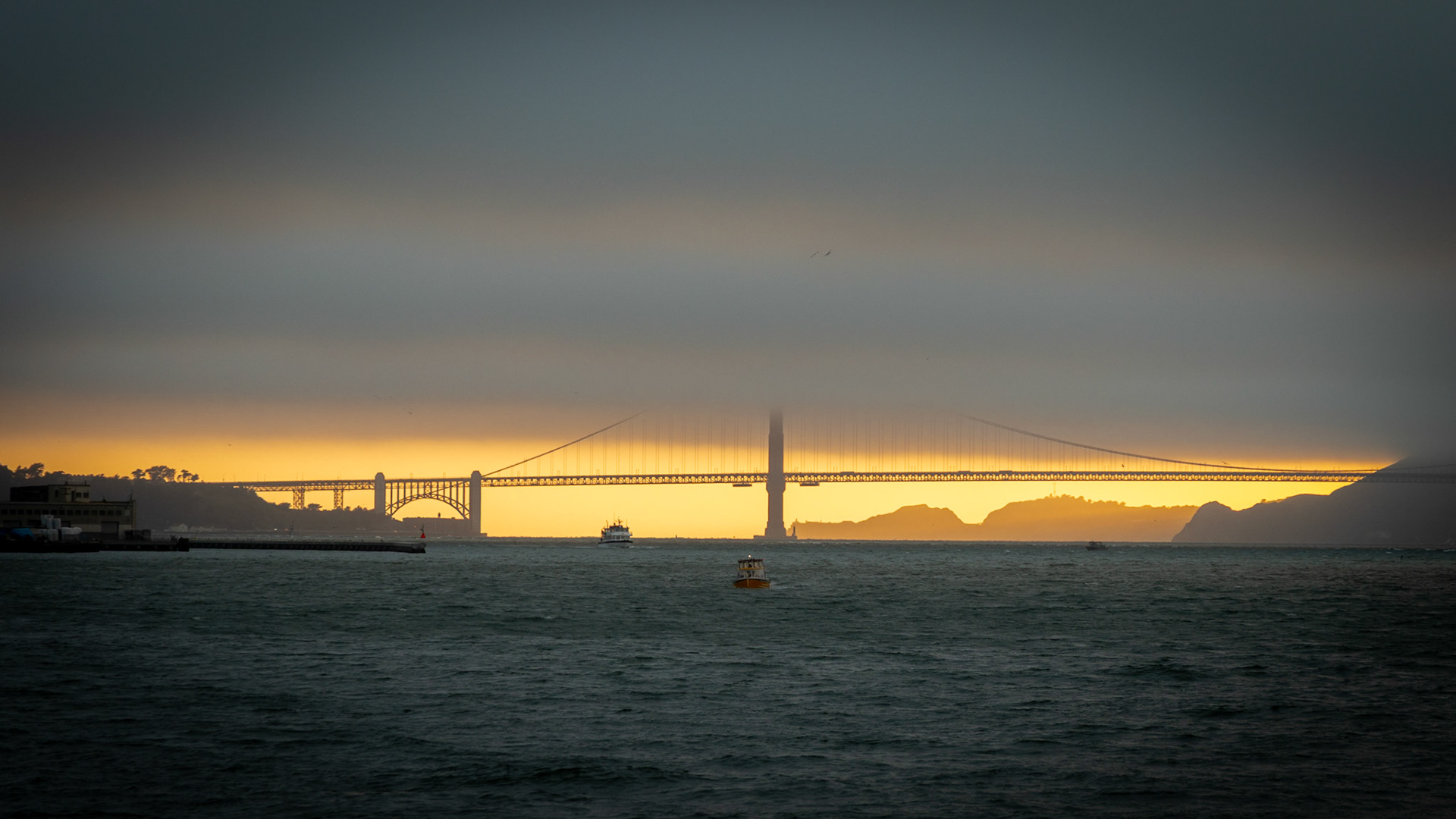 Sunset at the Golden Gate Bridge